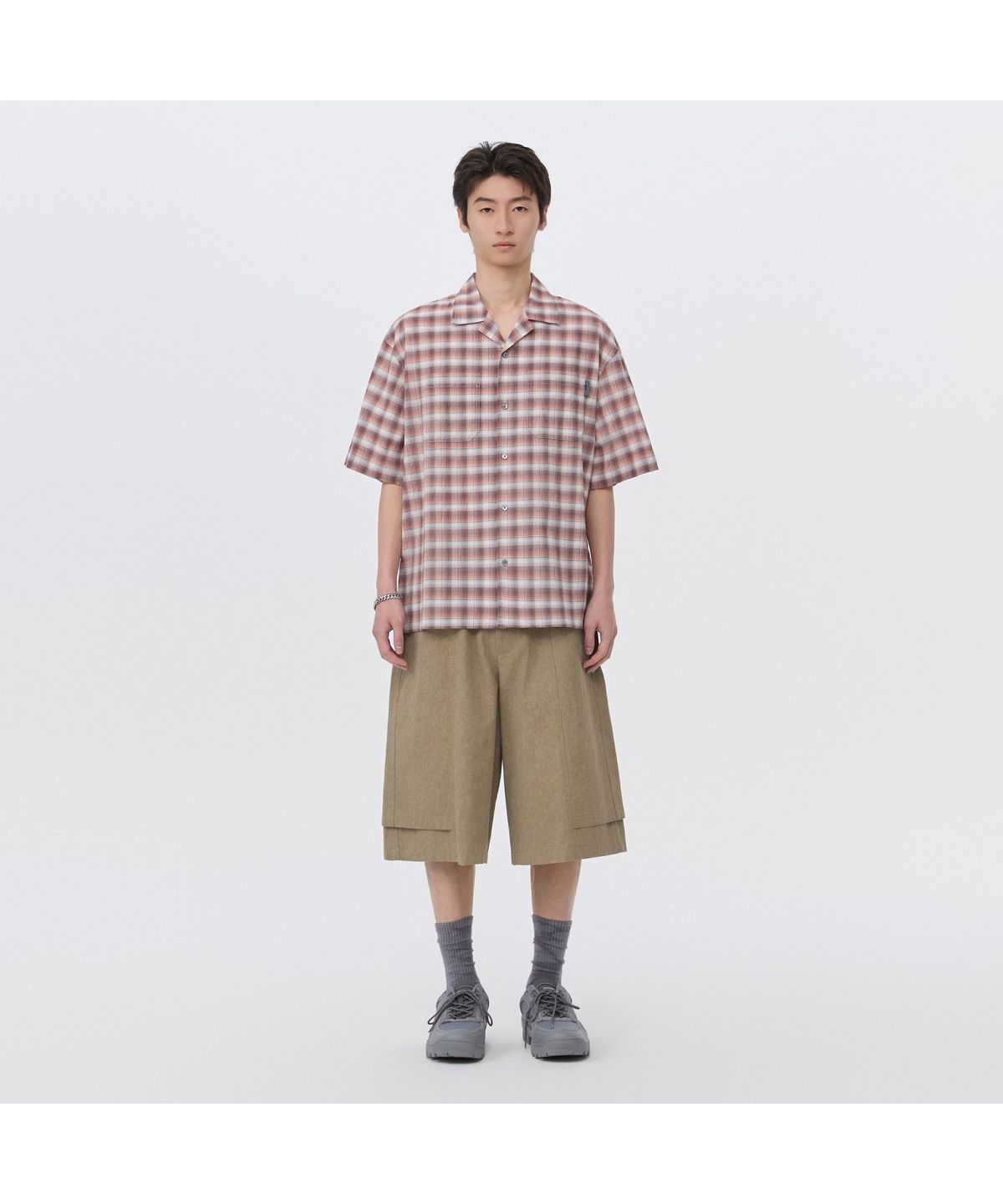 커스텀멜로우(CUSTOMELLOW) Beige Cotton BDU Shorts CWPAM26363BEX