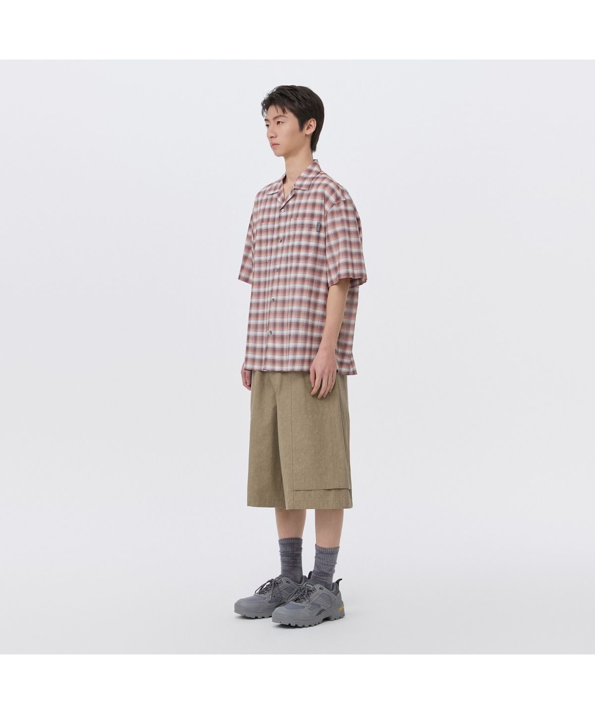 커스텀멜로우(CUSTOMELLOW) Beige Cotton BDU Shorts CWPAM26363BEX