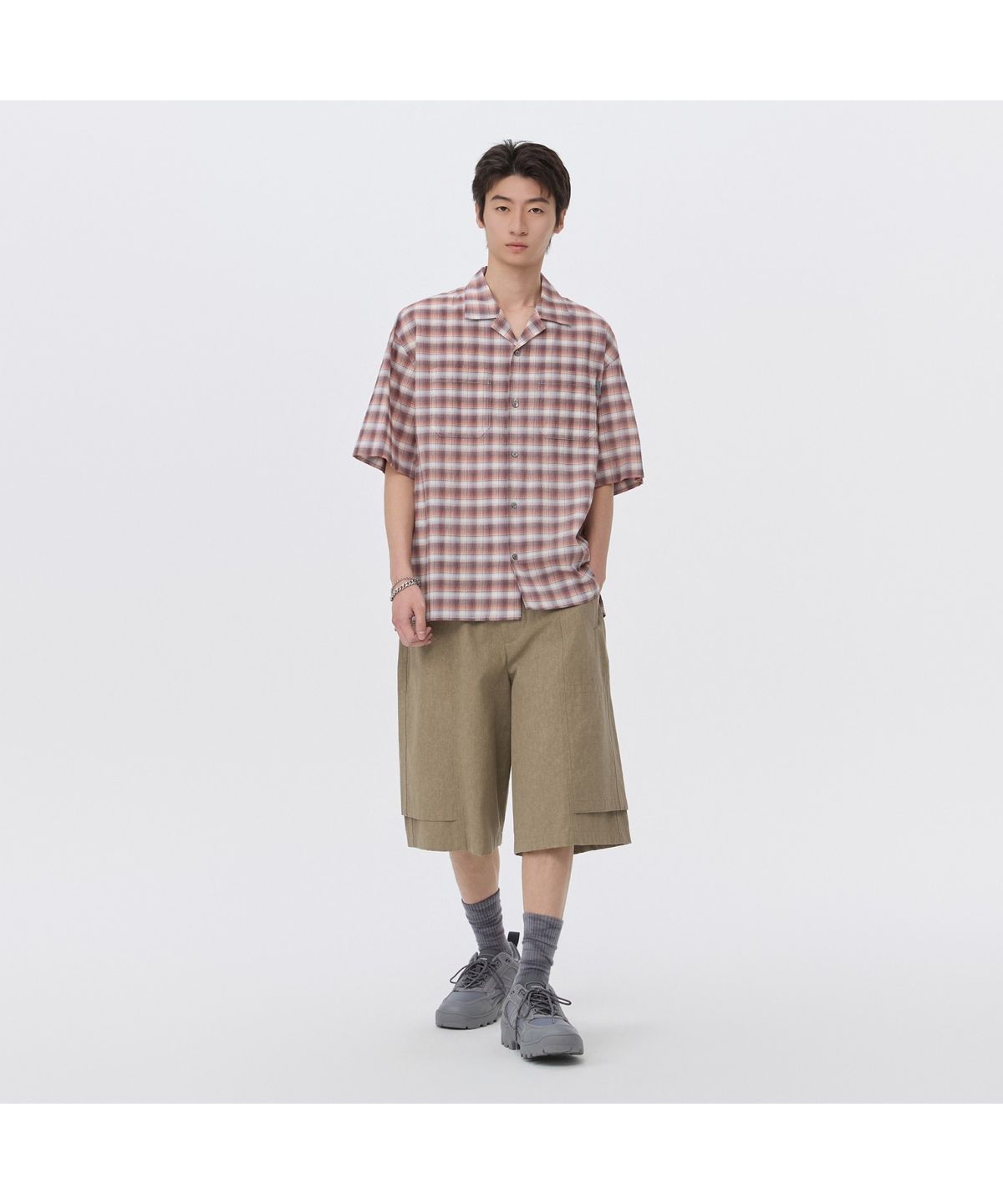 커스텀멜로우(CUSTOMELLOW) Beige Cotton BDU Shorts CWPAM26363BEX