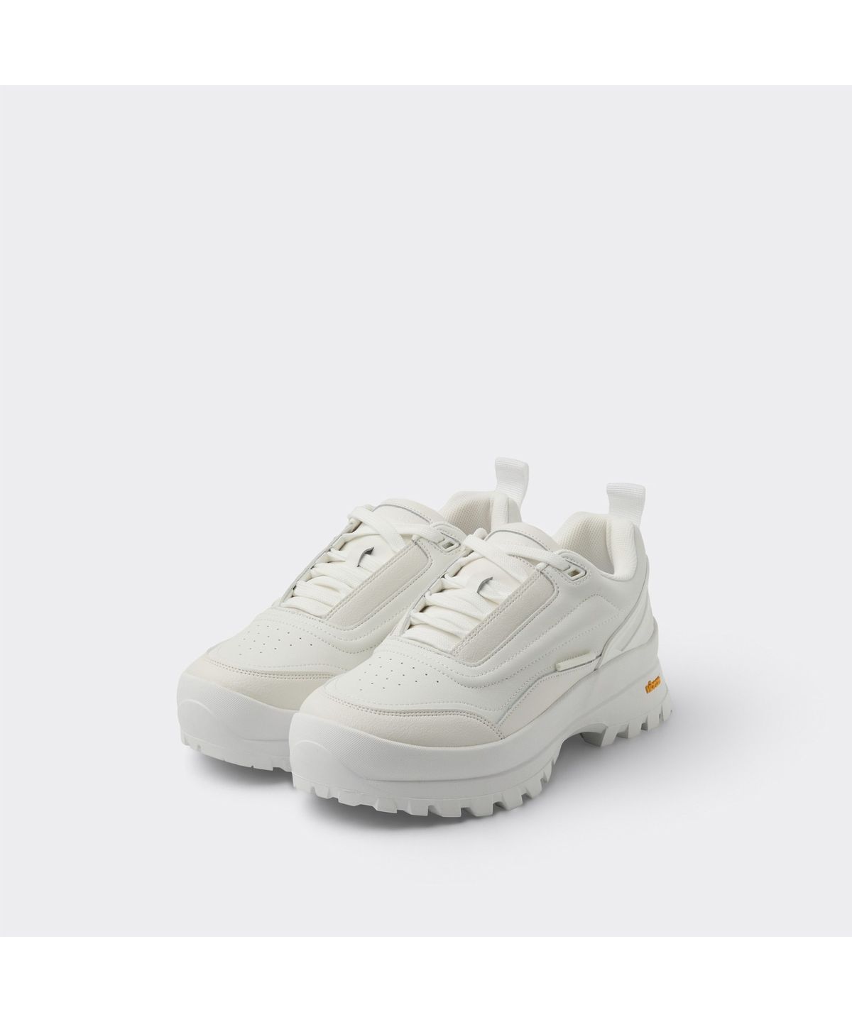 커스텀멜로우(CUSTOMELLOW) White Leather Sneakers CU4AX26102WHX