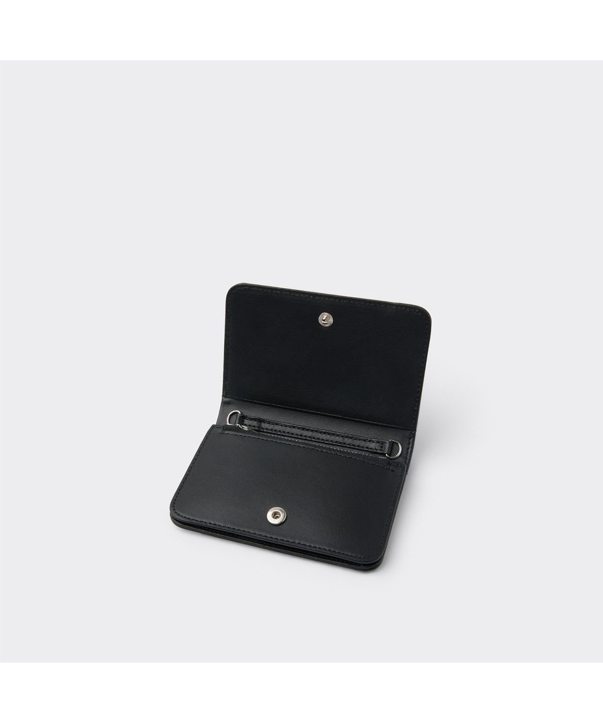 커스텀멜로우(CUSTOMELLOW) Black Leather Folded Wallet CAAAX26301BKX