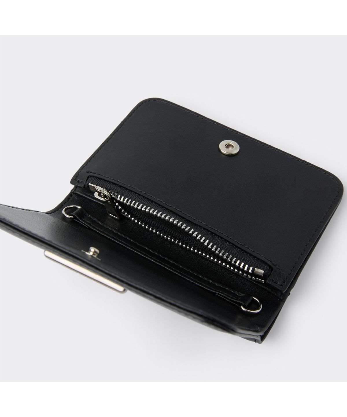 커스텀멜로우(CUSTOMELLOW) Black Leather Folded Wallet CAAAX26301BKX
