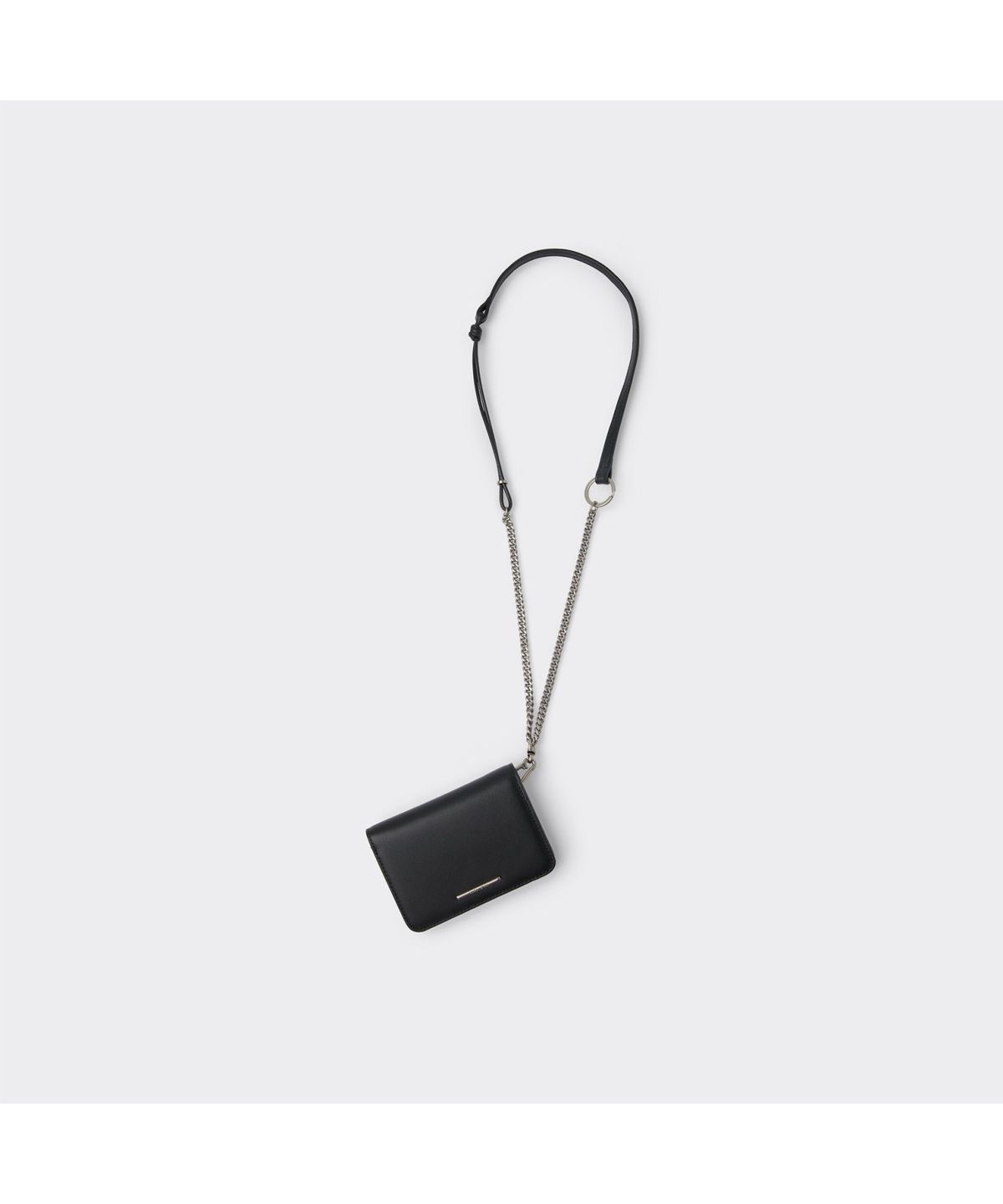 커스텀멜로우(CUSTOMELLOW) Black Leather Folded Wallet CAAAX26301BKX