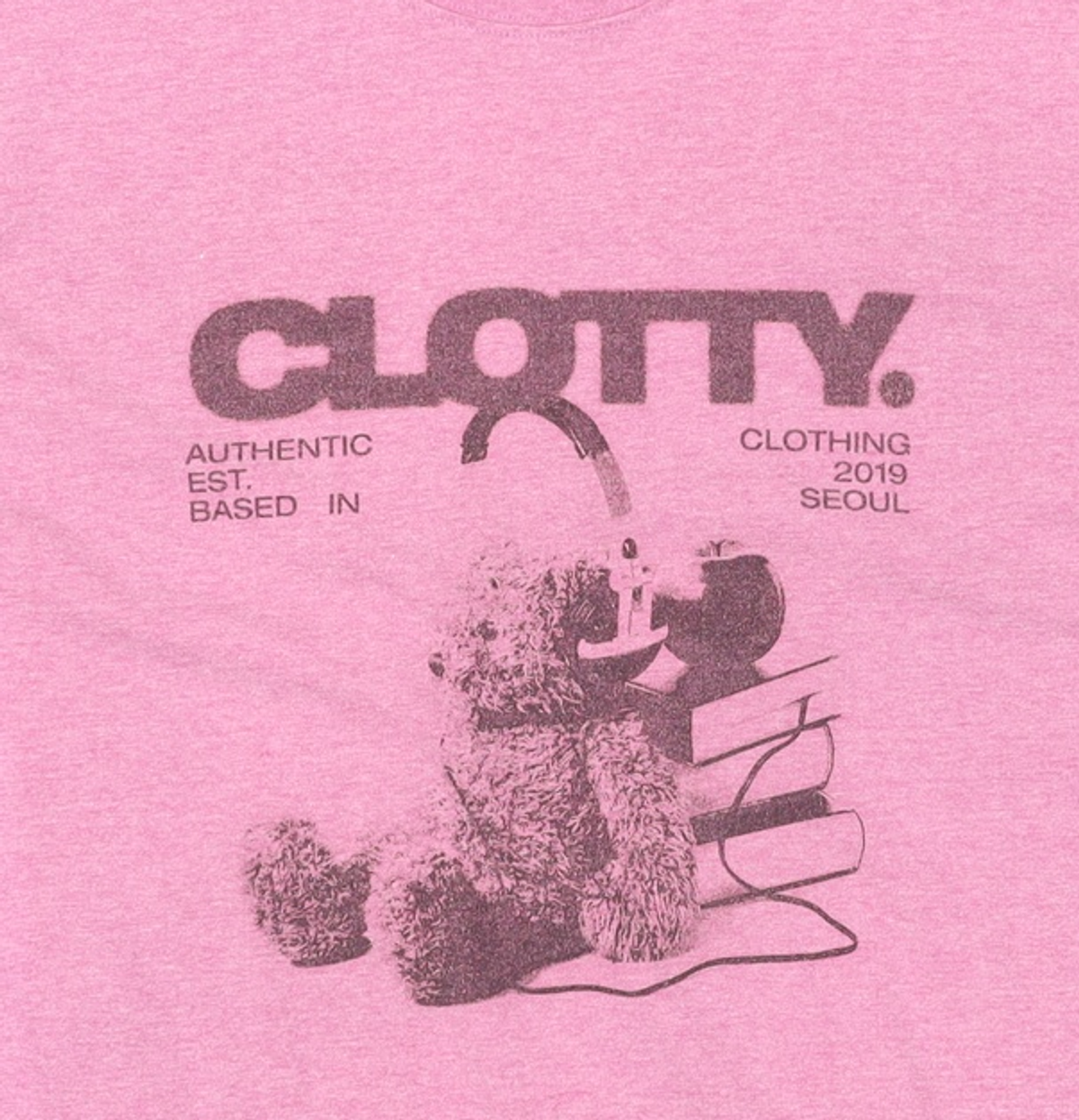 클로티(CLOTTY) BUDDY BEAR GRAPHIC T-SHIRT PINK(CY2CMFT518A) FREE