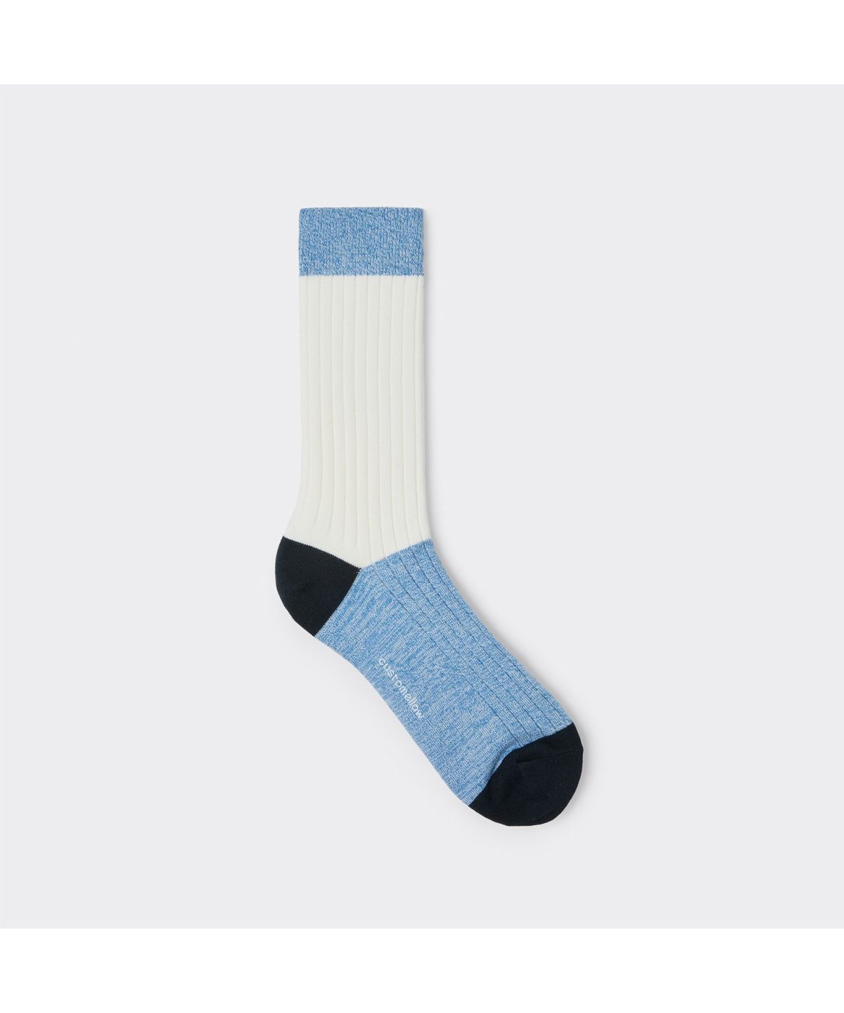 커스텀멜로우(CUSTOMELLOW) White Block Socks CALAX26103WHX