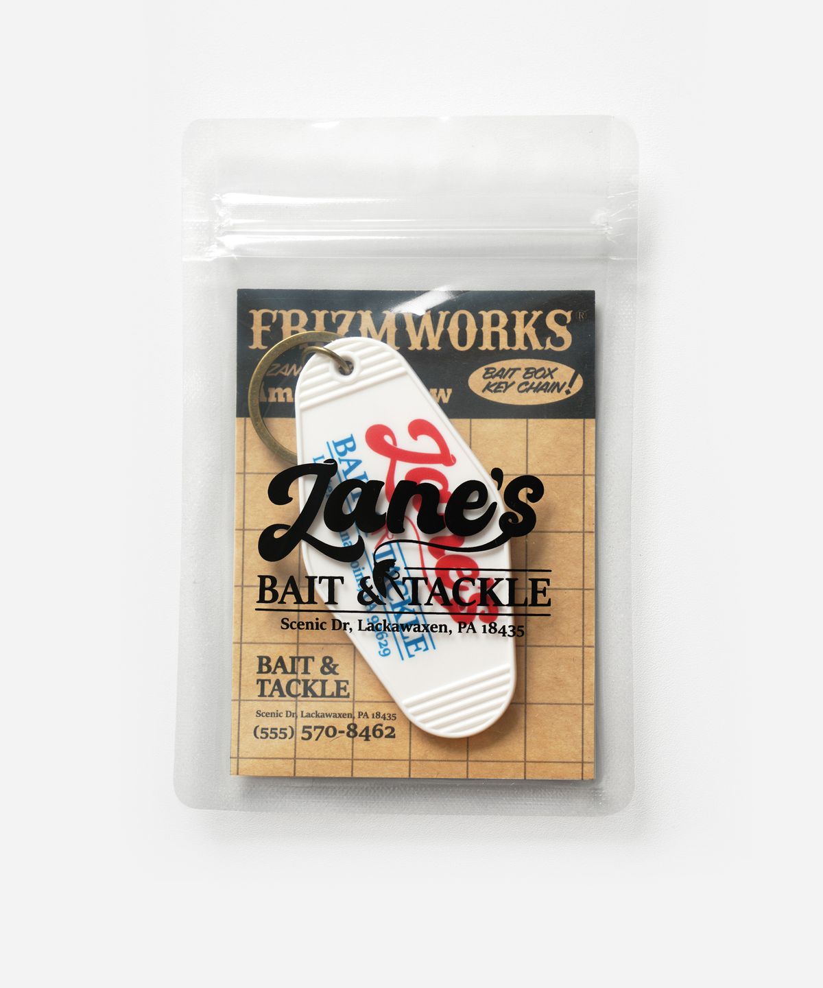 프리즘웍스(FRIZMWORKS) ZANES BAIT & TACKLE KEY CHAIN