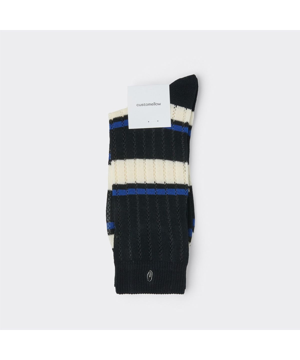 커스텀멜로우(CUSTOMELLOW) White Stripe Socks CALAX26107WHX