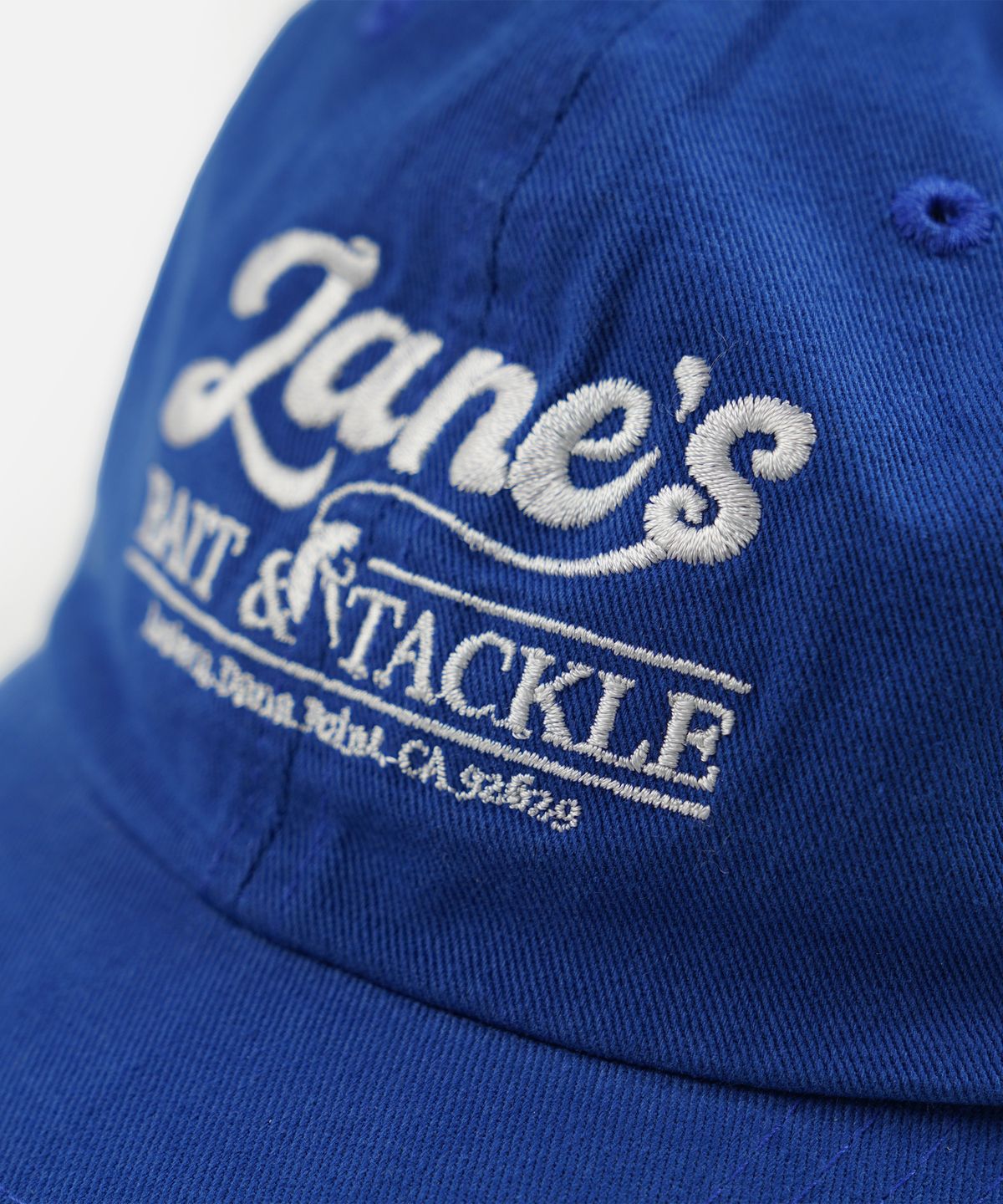 프리즘웍스(FRIZMWORKS) ZANES BAIT & TACKLE LOGO BALL CAP _ BLUE