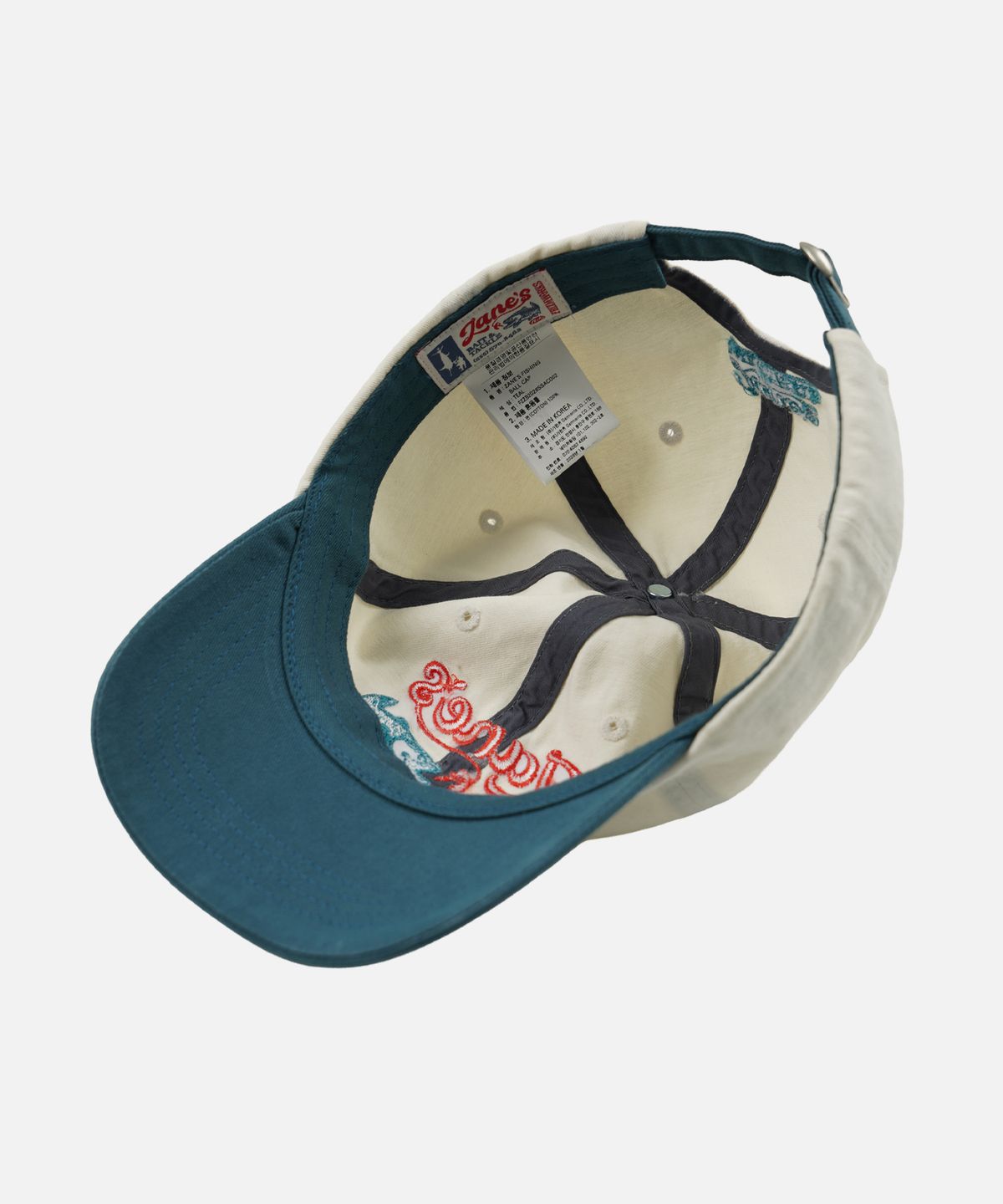 프리즘웍스(FRIZMWORKS) ZANES BAIT & TACKLE TWO TONE BALL CAP _ TEAL