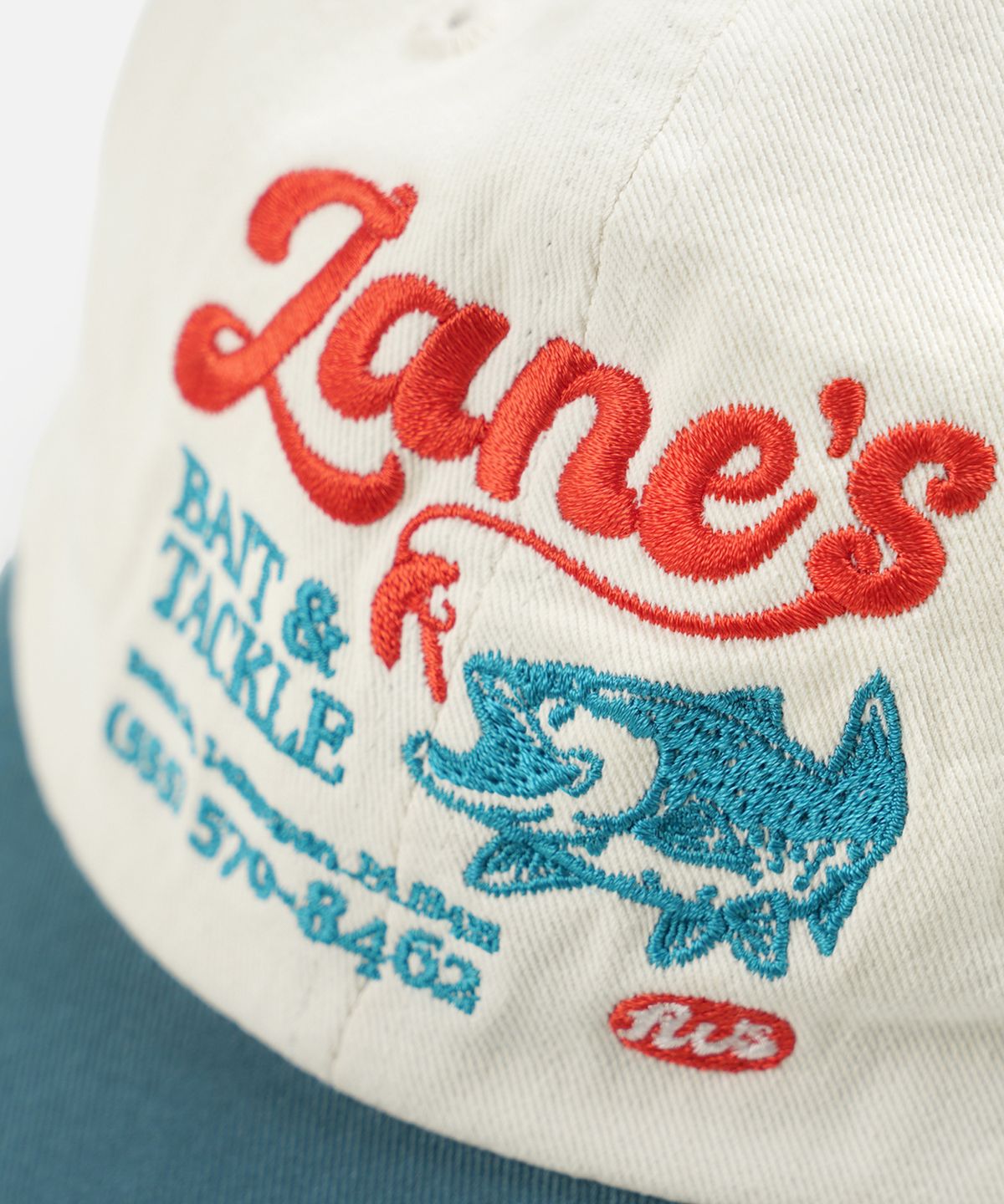 프리즘웍스(FRIZMWORKS) ZANES BAIT & TACKLE TWO TONE BALL CAP _ TEAL