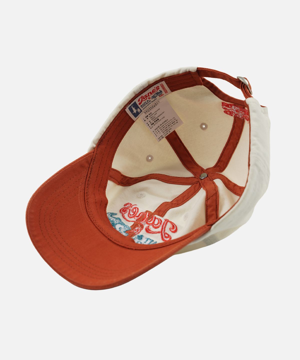 프리즘웍스(FRIZMWORKS) ZANES BAIT & TACKLE TWO TONE BALL CAP _ ORANGE