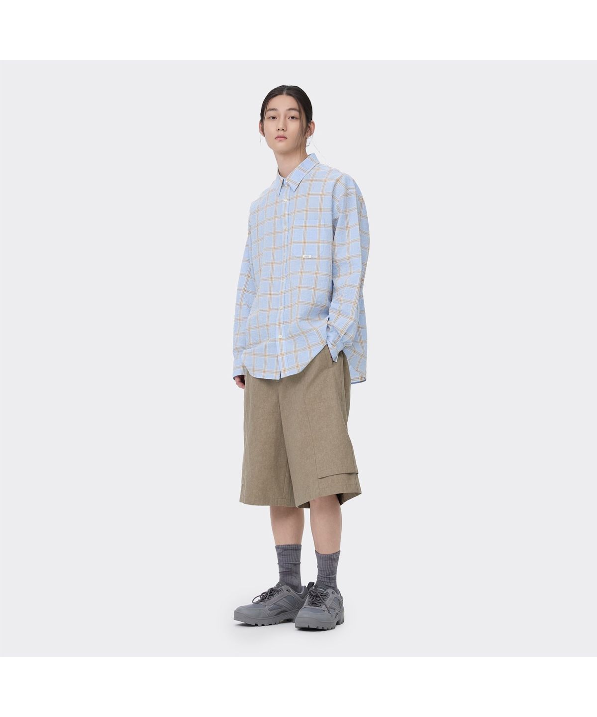 커스텀멜로우(CUSTOMELLOW) Grey Dyed Socks CALAX26104GYX