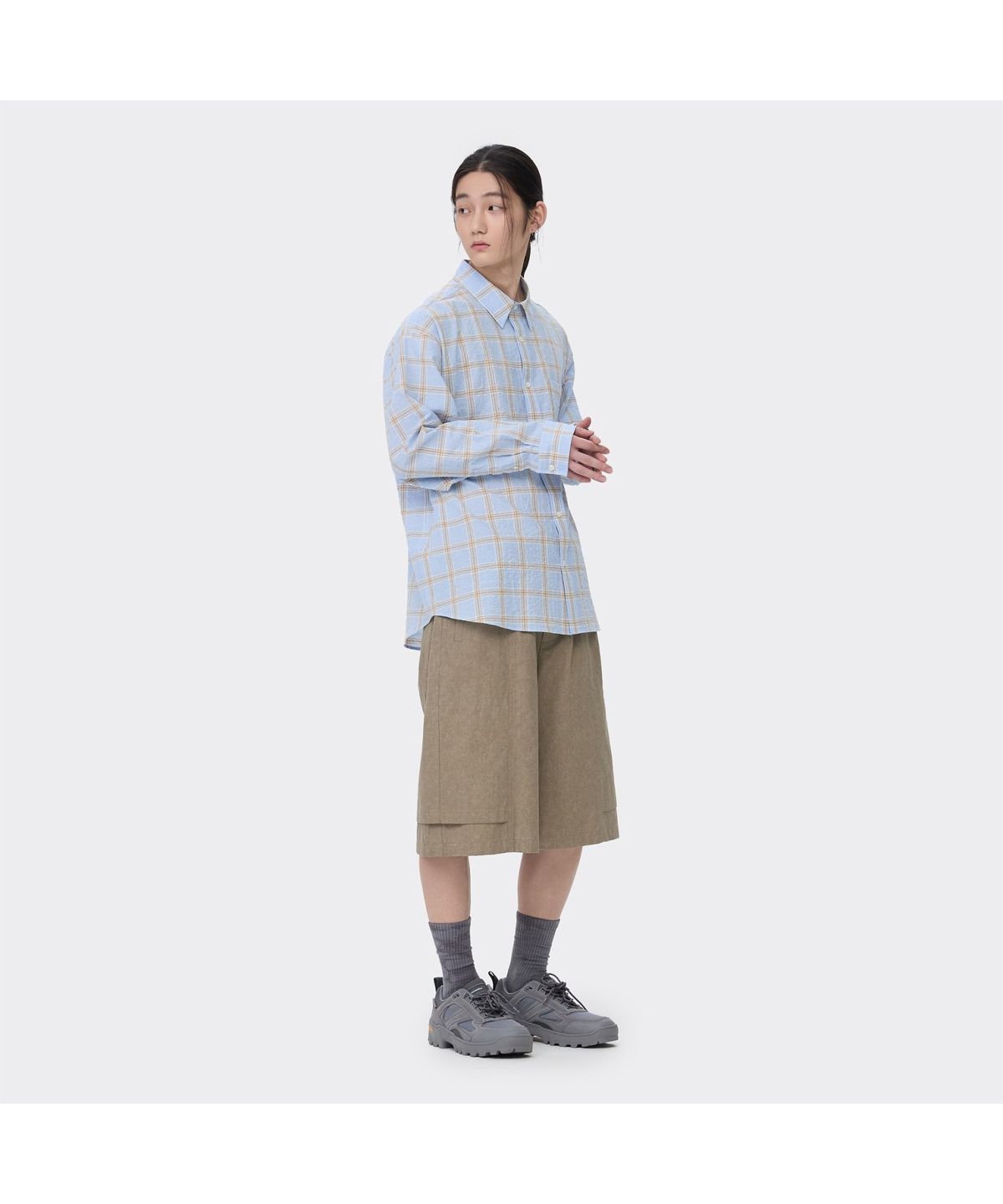 커스텀멜로우(CUSTOMELLOW) Grey Dyed Socks CALAX26104GYX