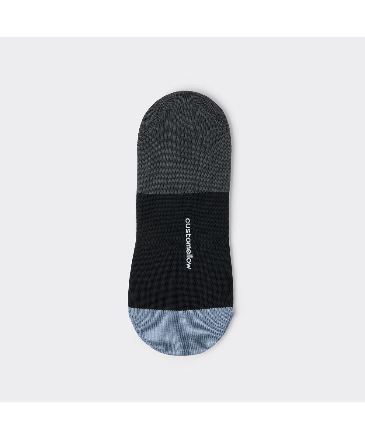 커스텀멜로우(CUSTOMELLOW) Grey Block Hidden Socks CALAX26203GYX