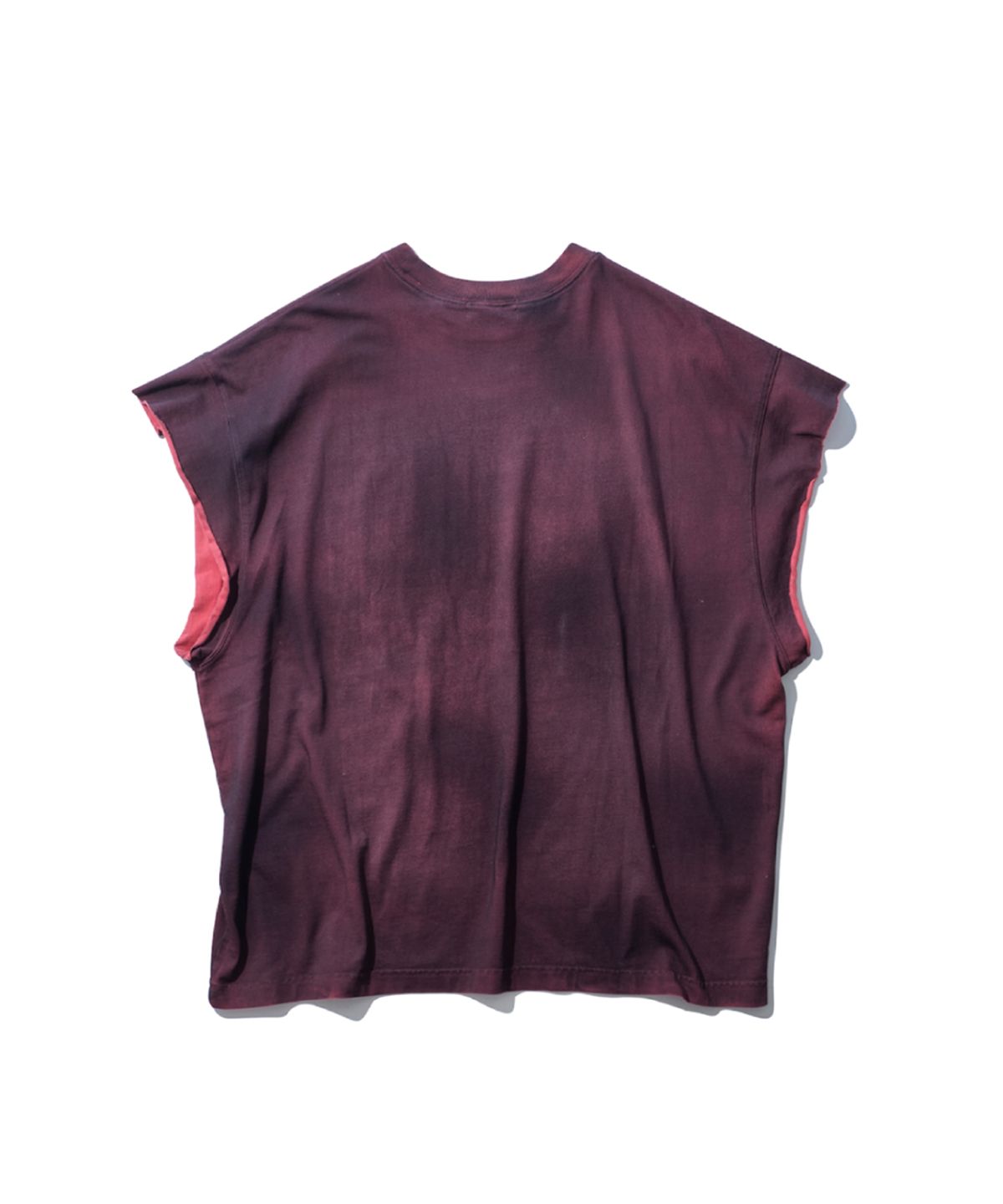 인투더스크(INTODUSK) CUT OFF TEE -  CRANBERRY