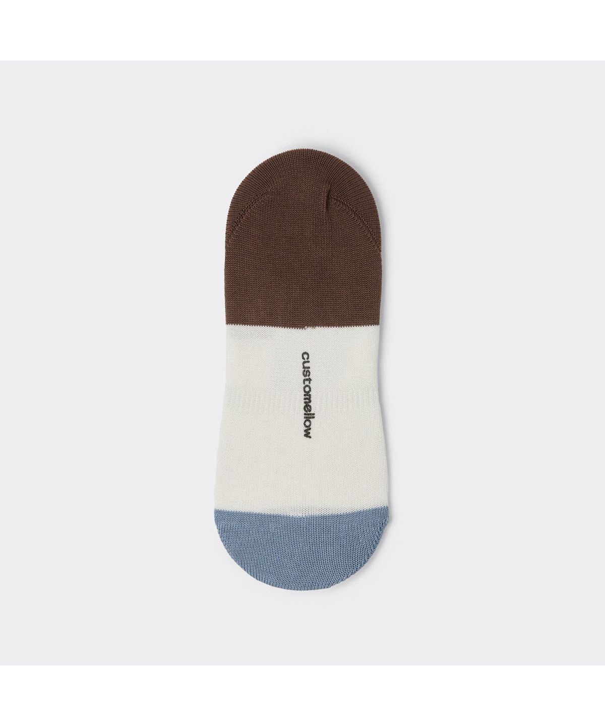 커스텀멜로우(CUSTOMELLOW) White Block Hidden Socks CALAX26203WHX