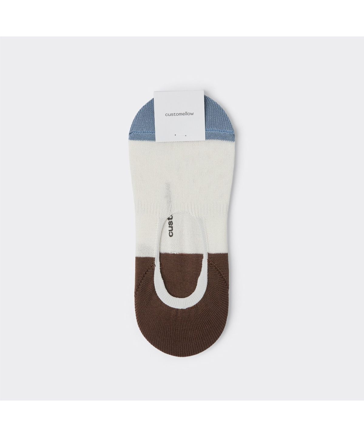 커스텀멜로우(CUSTOMELLOW) White Block Hidden Socks CALAX26203WHX