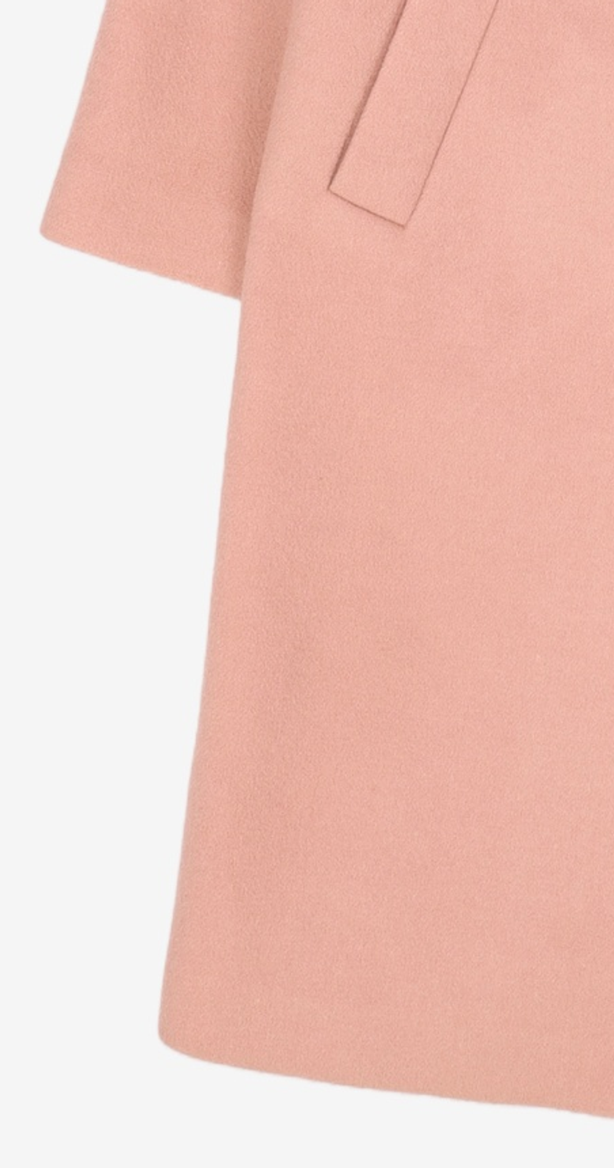 룩캐스트(LOOKAST) PINK SNAP WOOL COAT OS