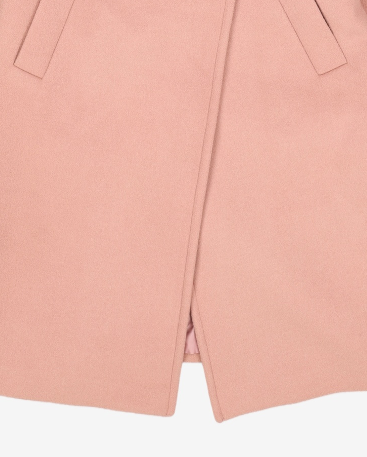 룩캐스트(LOOKAST) PINK SNAP WOOL COAT OS