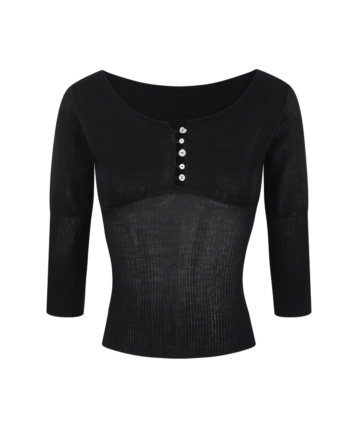 레이즈미야(REISE MIYA) 아멜리 니트 탑 [BLACK]