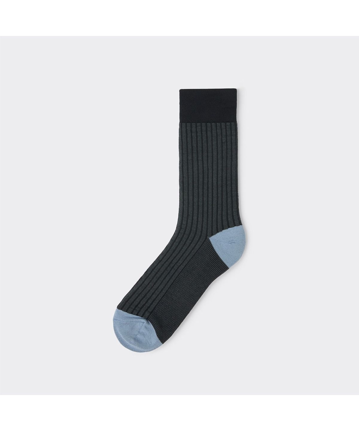커스텀멜로우(CUSTOMELLOW) Grey Rib Block Socks CALAX26102GYX
