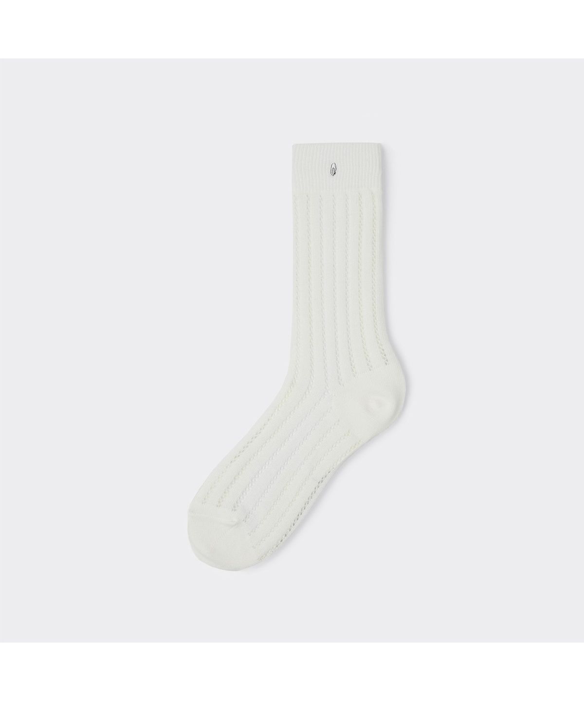 커스텀멜로우(CUSTOMELLOW) White Mesh Logo Socks CALAX26105WHX