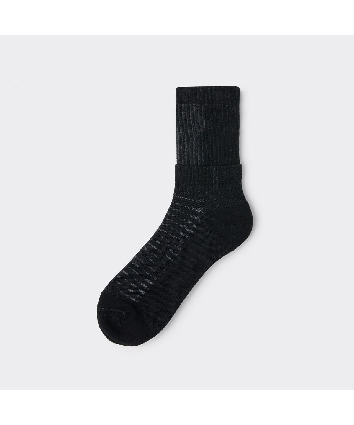 커스텀멜로우(CUSTOMELLOW) Black Two Tone Layered Socks CALAX26109BKX