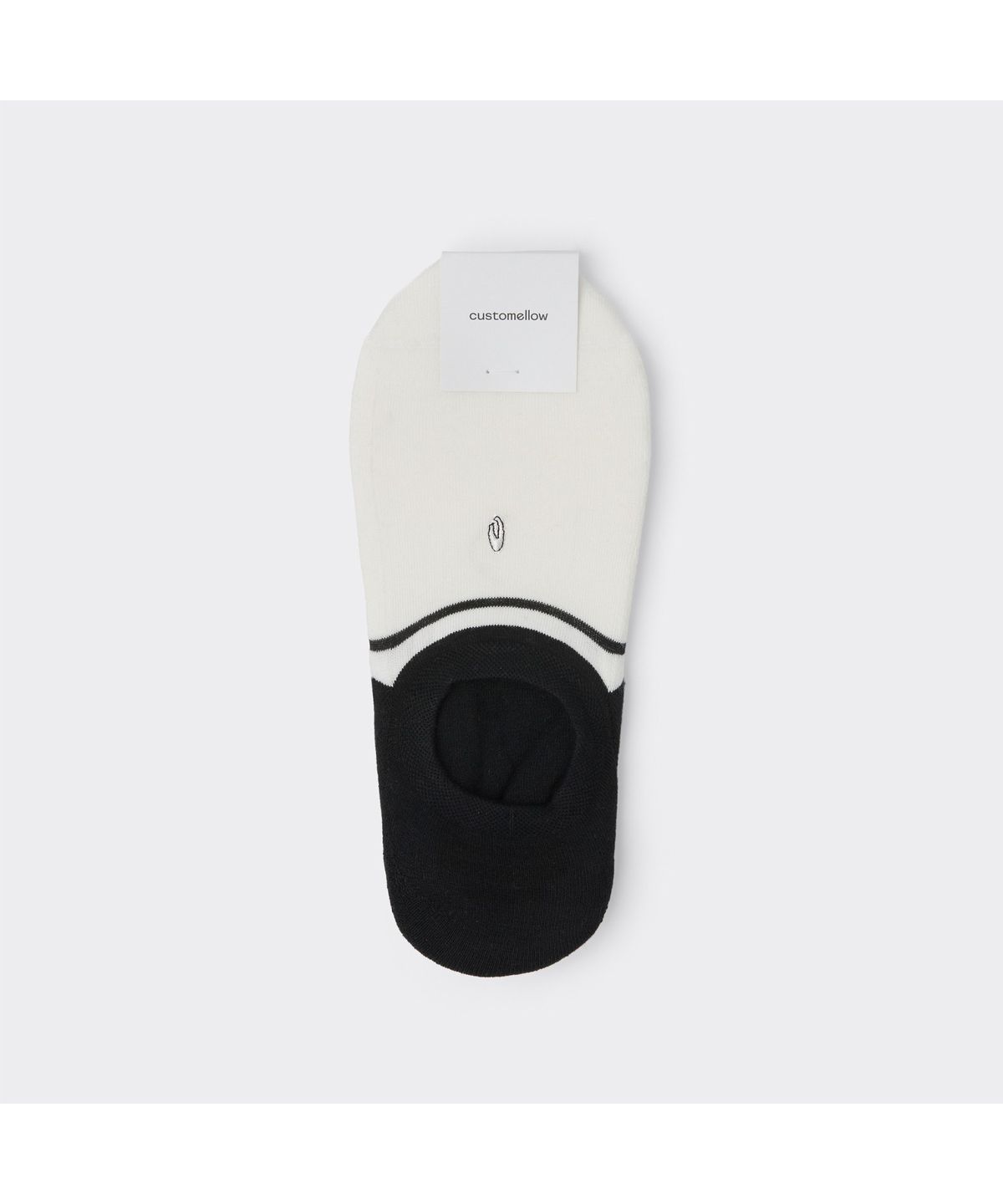 커스텀멜로우(CUSTOMELLOW) White Block Hidden Socks CALAX26202WHX