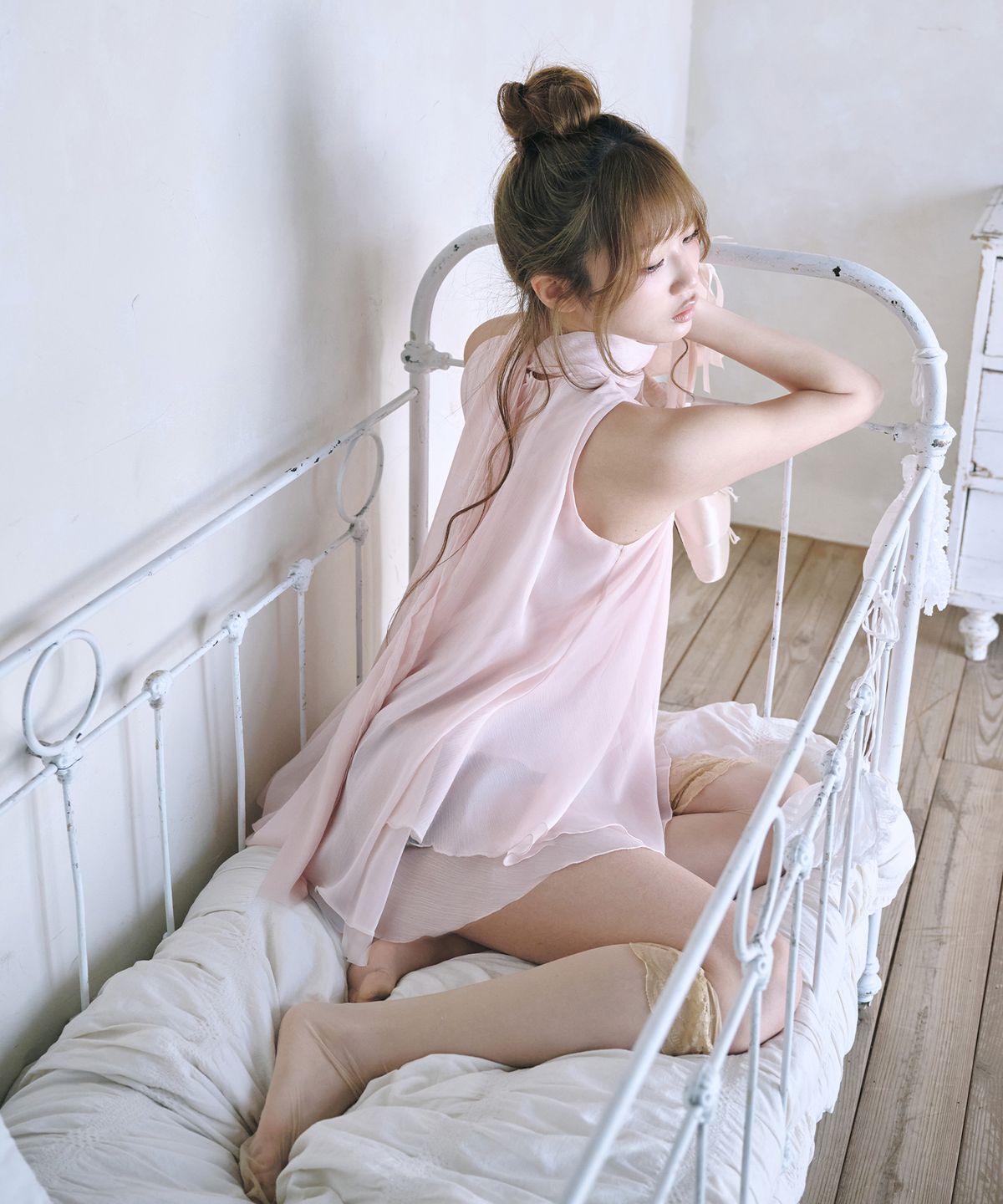 레이즈미야(REISE MIYA) 유이 러플 블라우스 [BABY PINK]