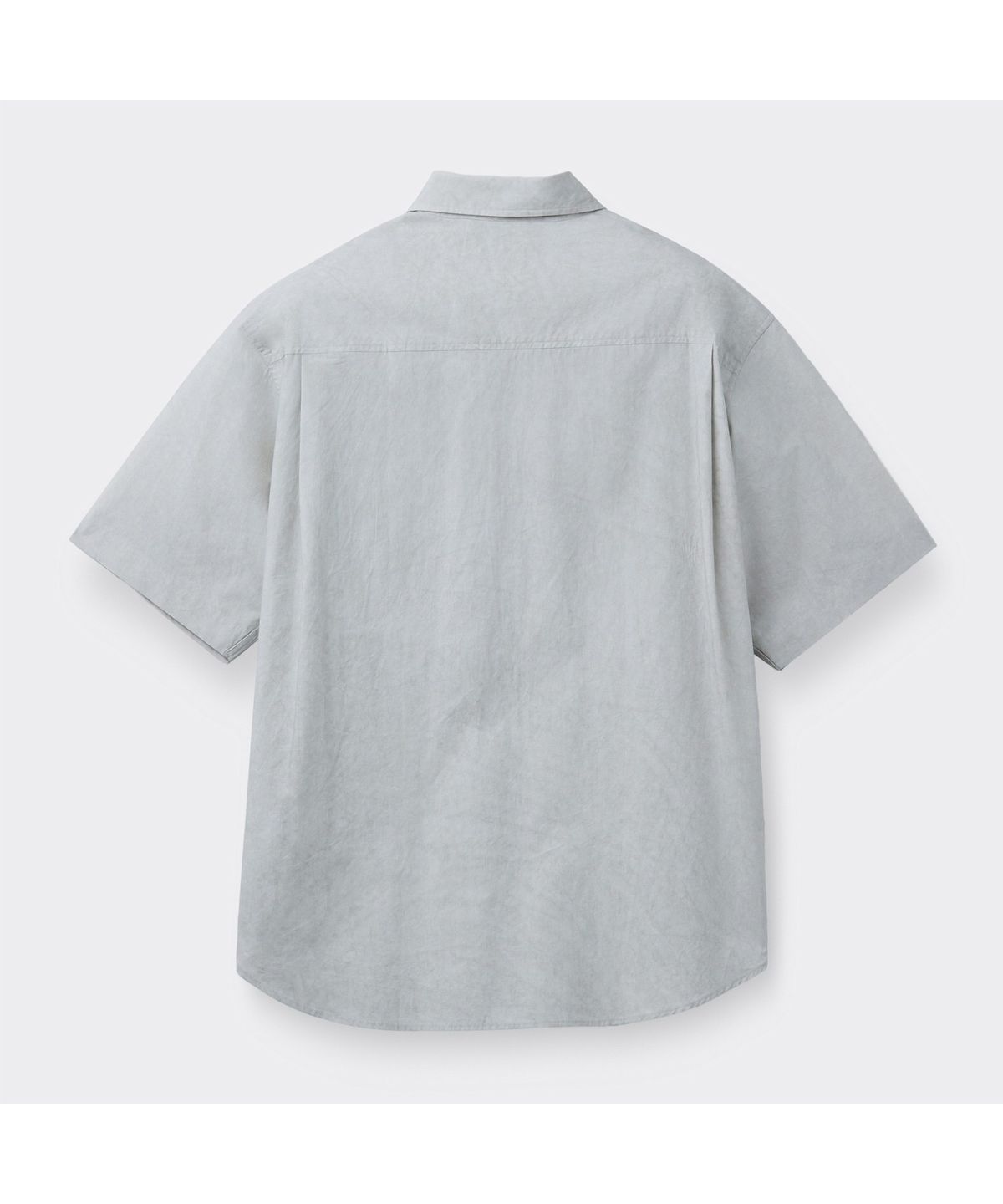 커스텀멜로우(CUSTOMELLOW) [Essentials] Grey Oversized Fit Half Shirt C9SAM26312GYL