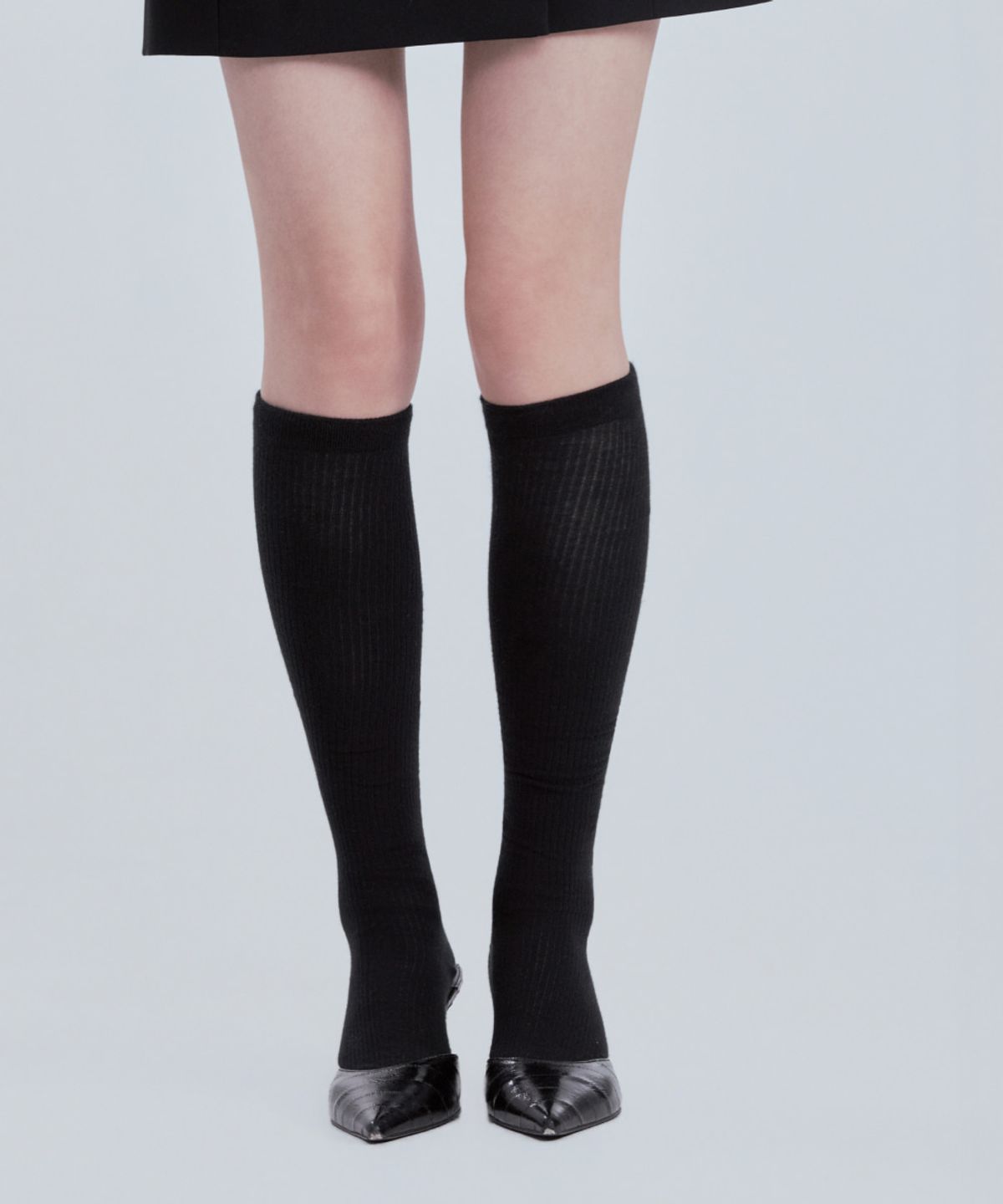 마우솔레움(MAU SOLEUM) Sheer Rib Knee High Socks - 5 Colors