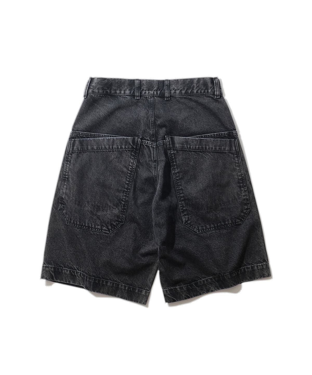 인투더스크(INTODUSK) BIG POCKET DENIM SHORTS - WASHED BLACK