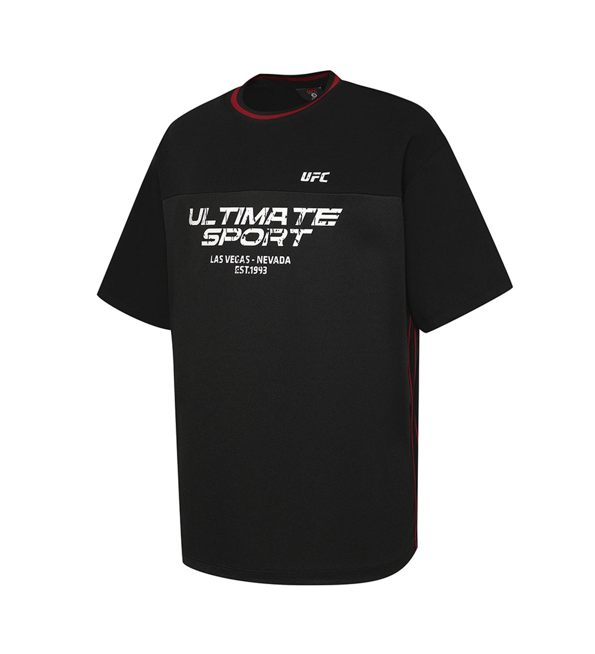 유에프씨 스포츠(UFC SPORT) UFC 포텐셜 오버핏 반팔 티셔츠 블랙 U4SSX2307BK