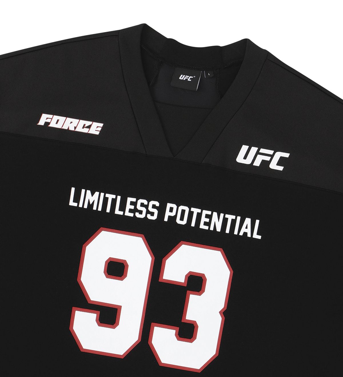 유에프씨 스포츠(UFC SPORT) UFC 위너 오버핏 풋볼 져지 티셔츠 블랙 U2SSX2118BK