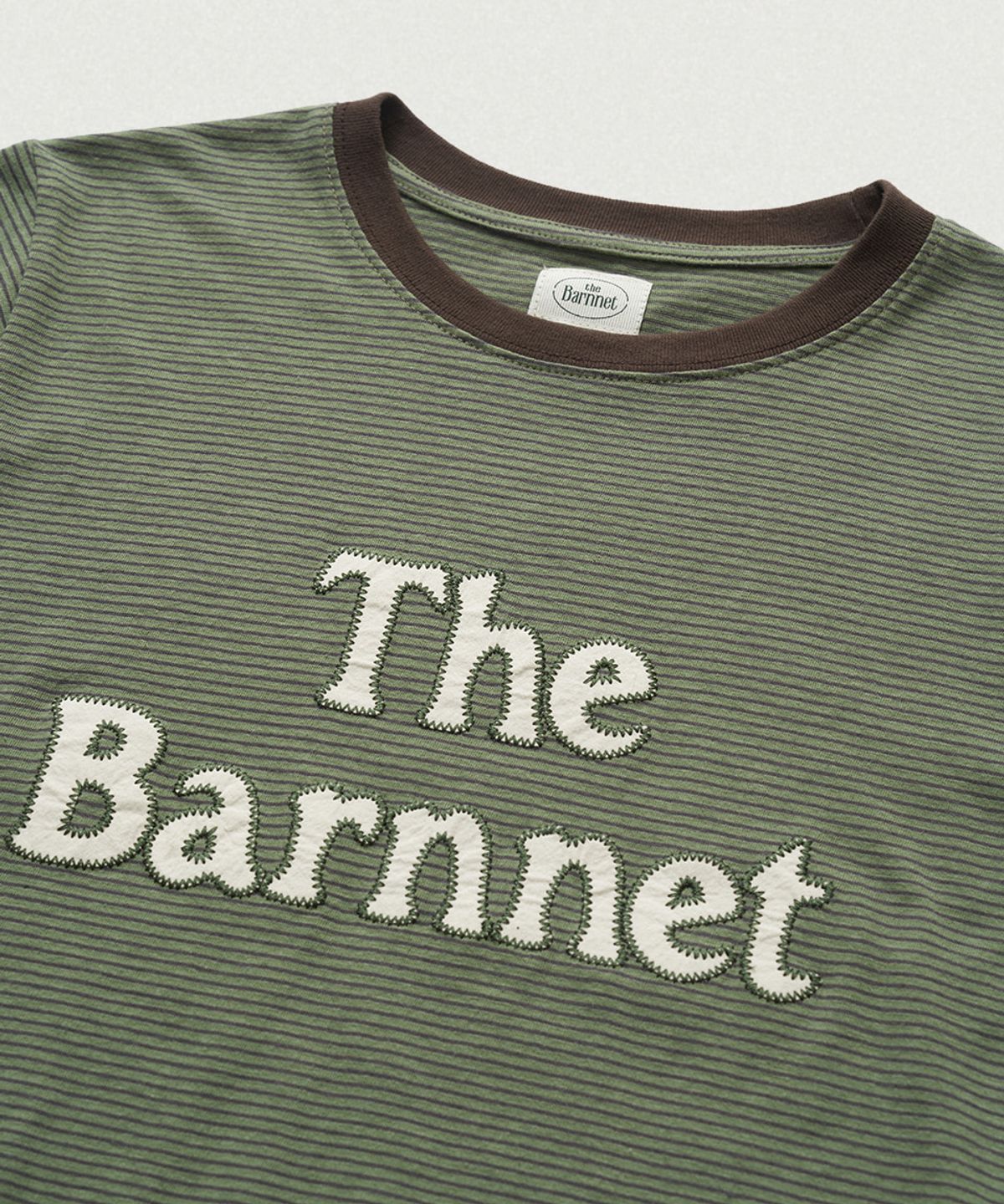 더바넷(THEBARNNET) Ria Stripe T-Shirt_Green