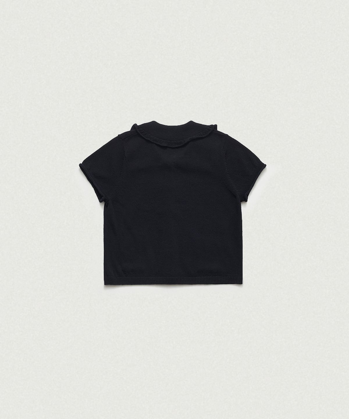 더바넷(THEBARNNET) Ivy Half Collar Knit Cardigan_Navy
