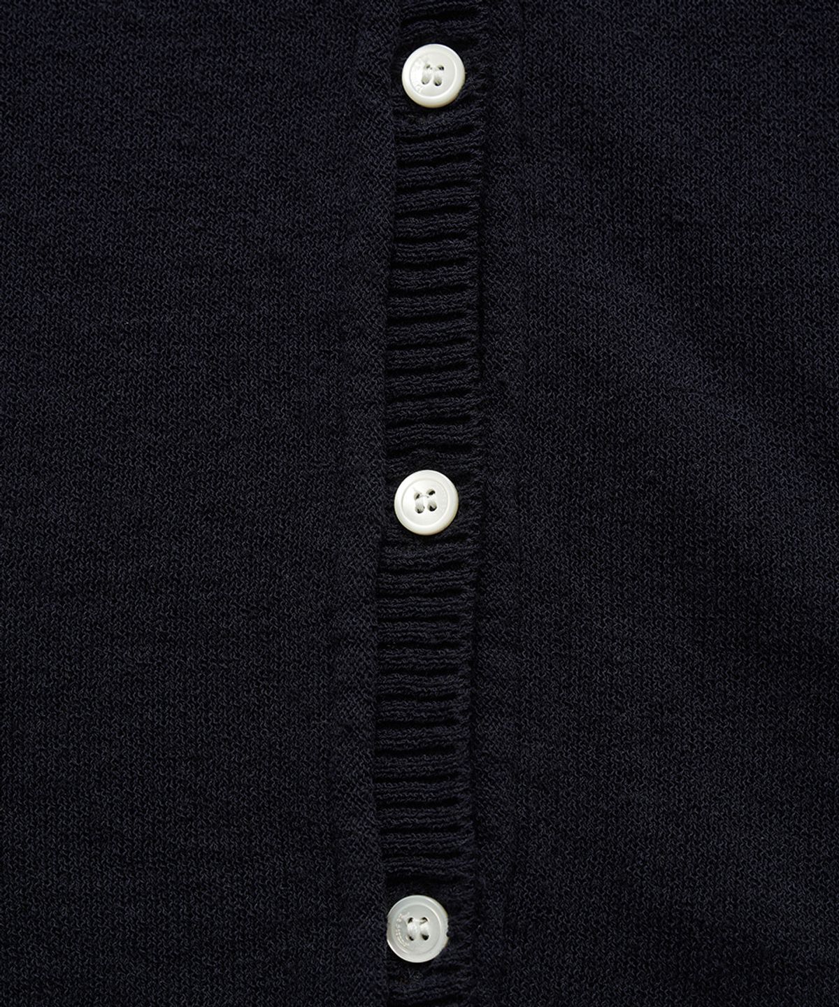 더바넷(THEBARNNET) Ivy Half Collar Knit Cardigan_Navy
