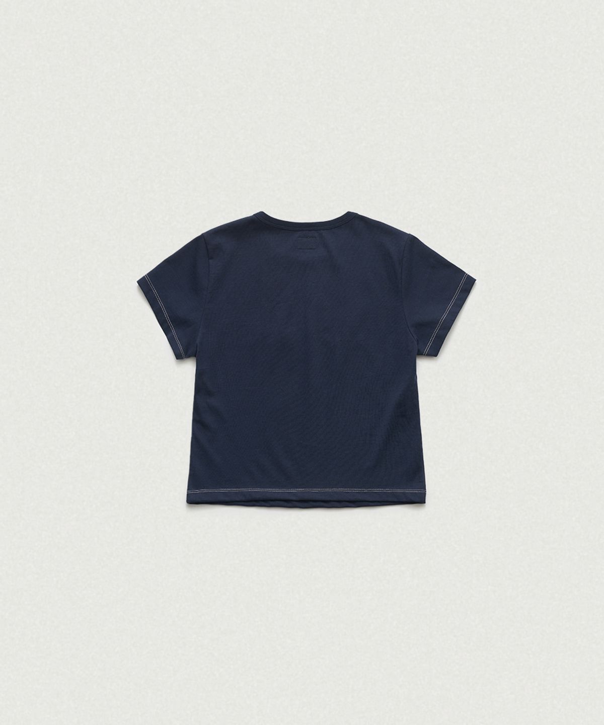 더바넷(THEBARNNET) Diana Chain Stitch Logo T-Shirt_Navy