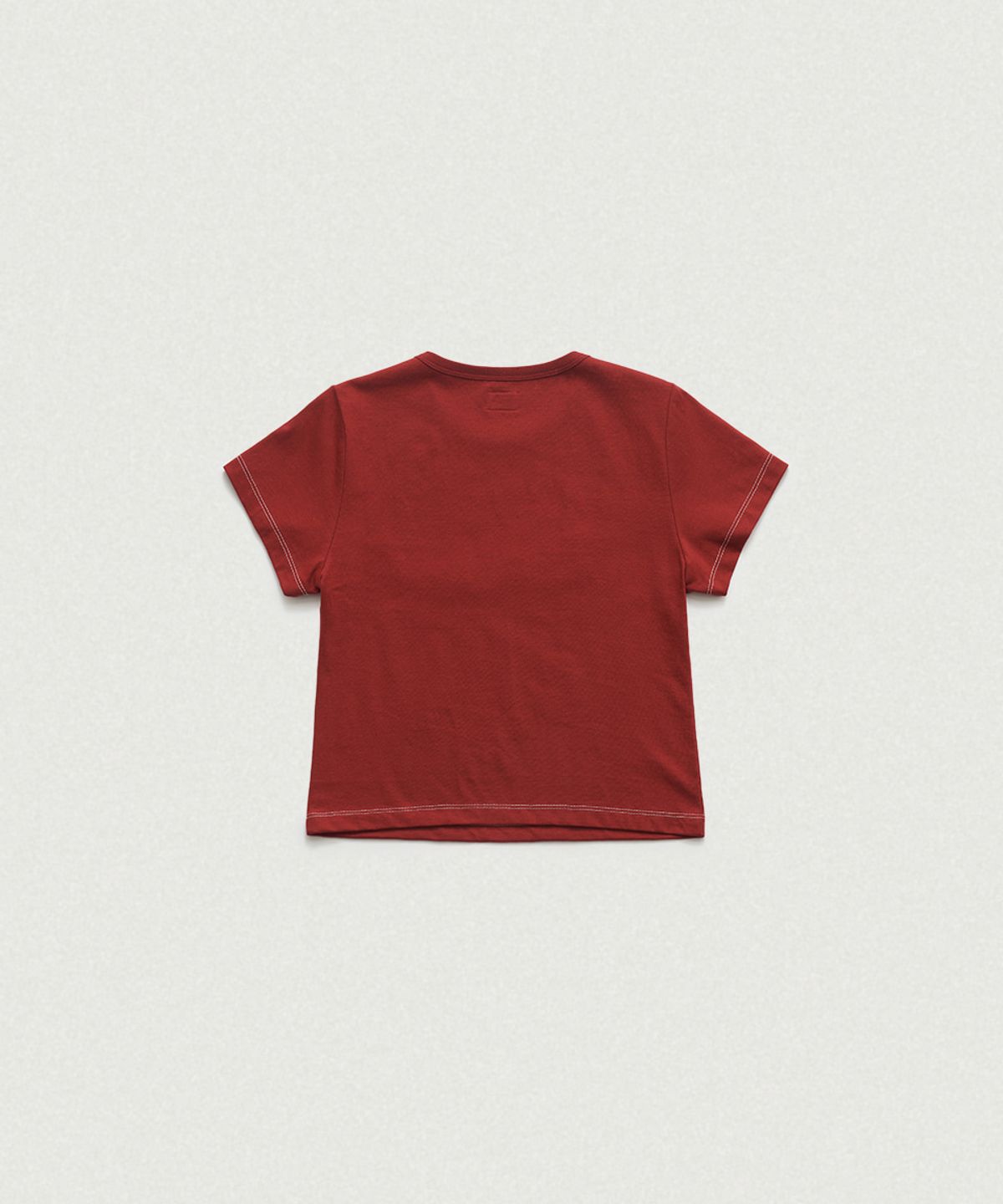 더바넷(THEBARNNET) Diana Chain Stitch Logo T-Shirt_Red