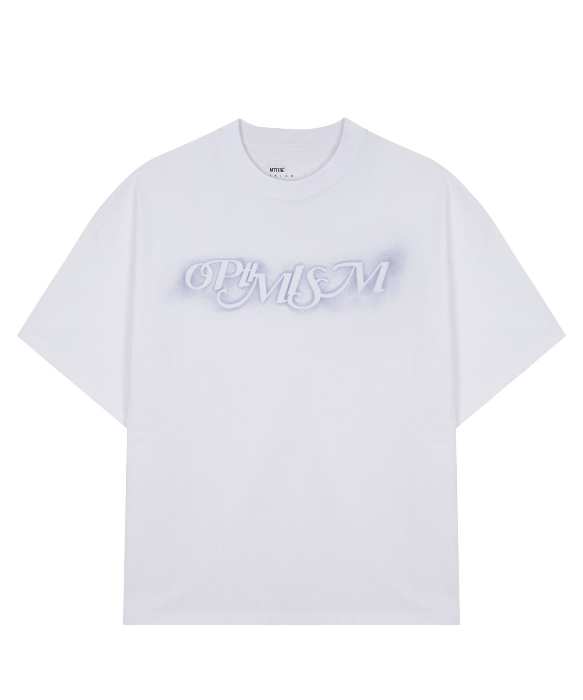 마티레(MTTIRÉ) OPTIMISM OVERSIZED T-SHIRT / WHITE