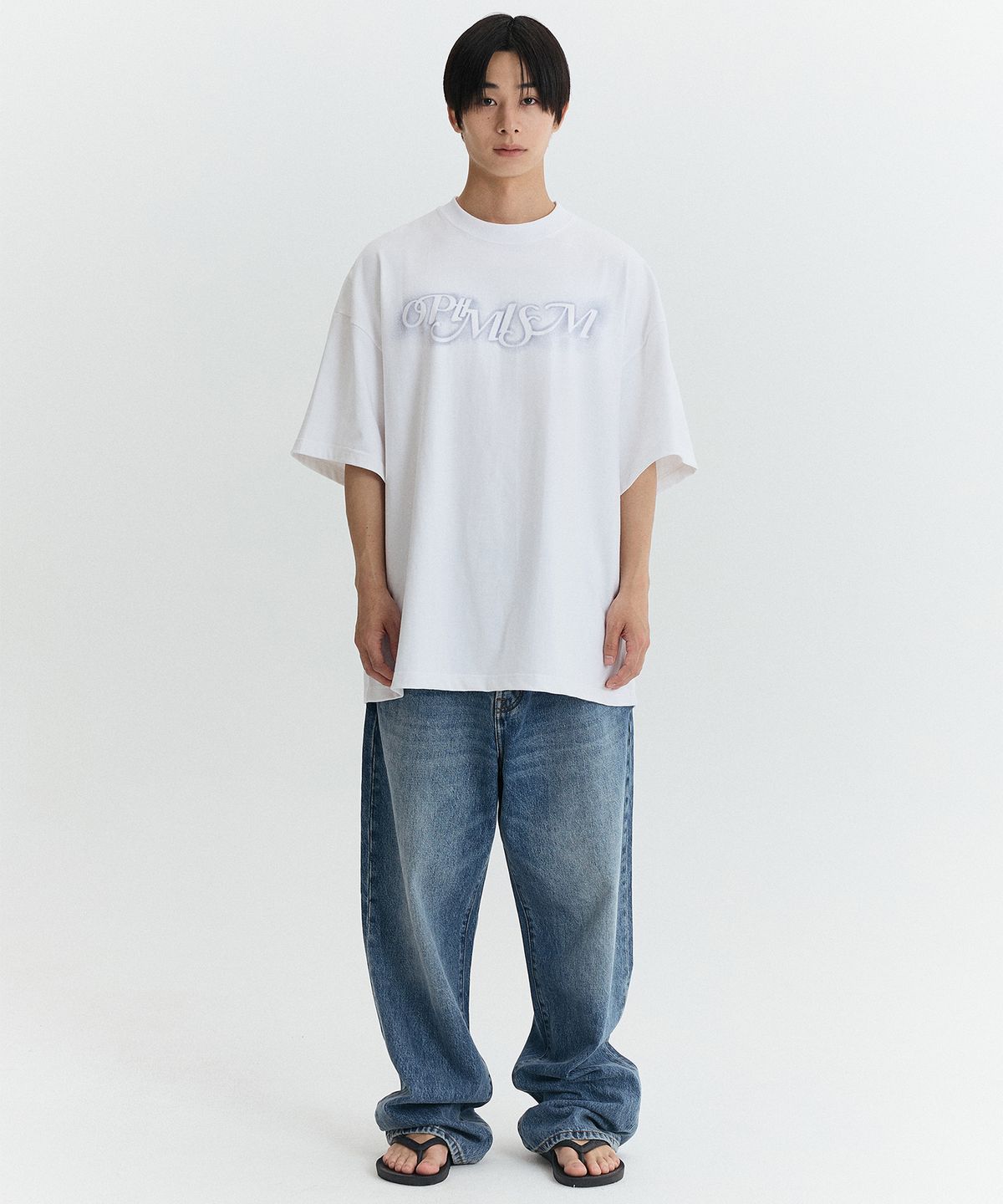 마티레(MTTIRÉ) OPTIMISM OVERSIZED T-SHIRT / WHITE