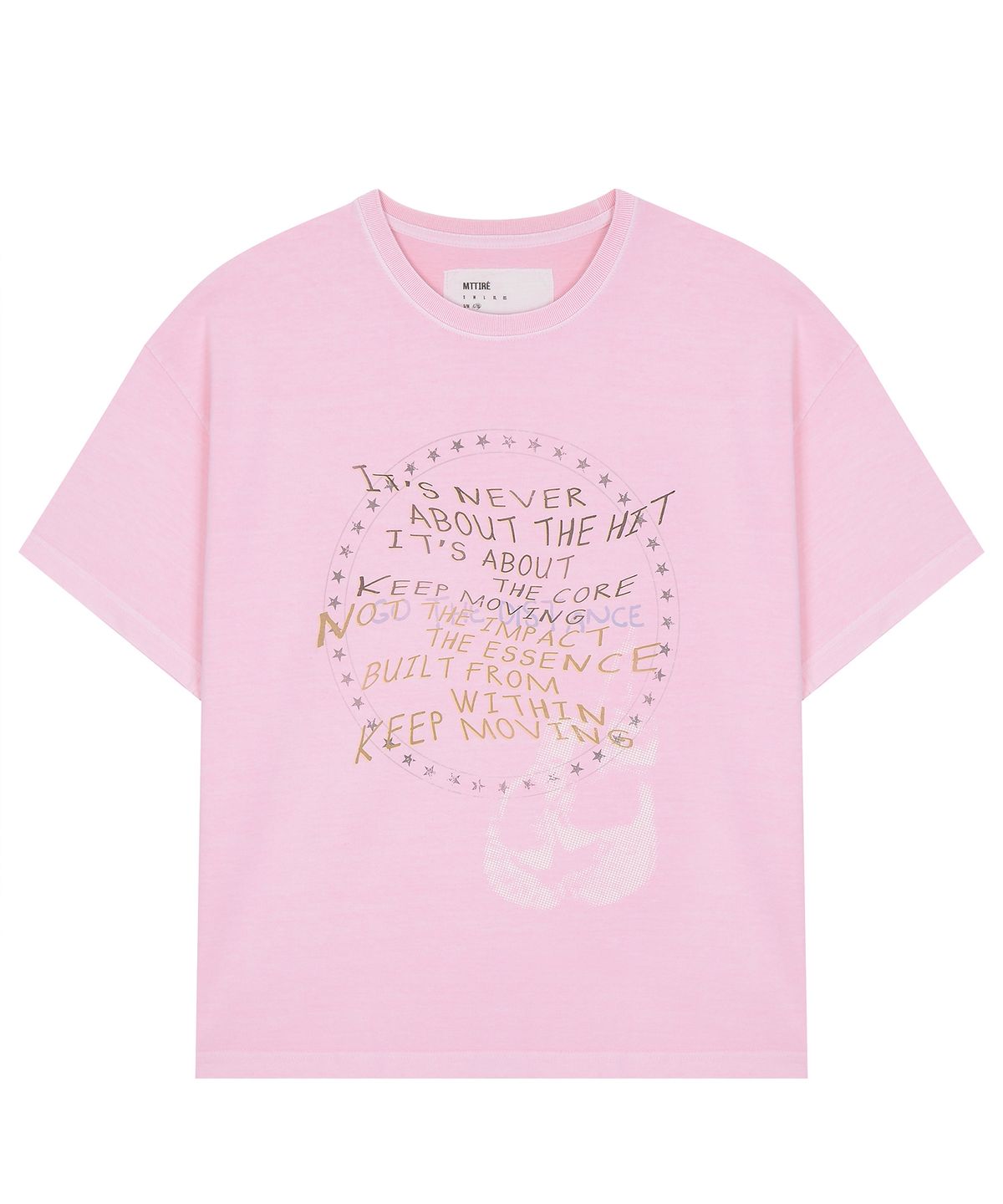 마티레(MTTIRÉ) ROCKYSTAR VINTAGE OVERSIZED T-SHIRT / PINK
