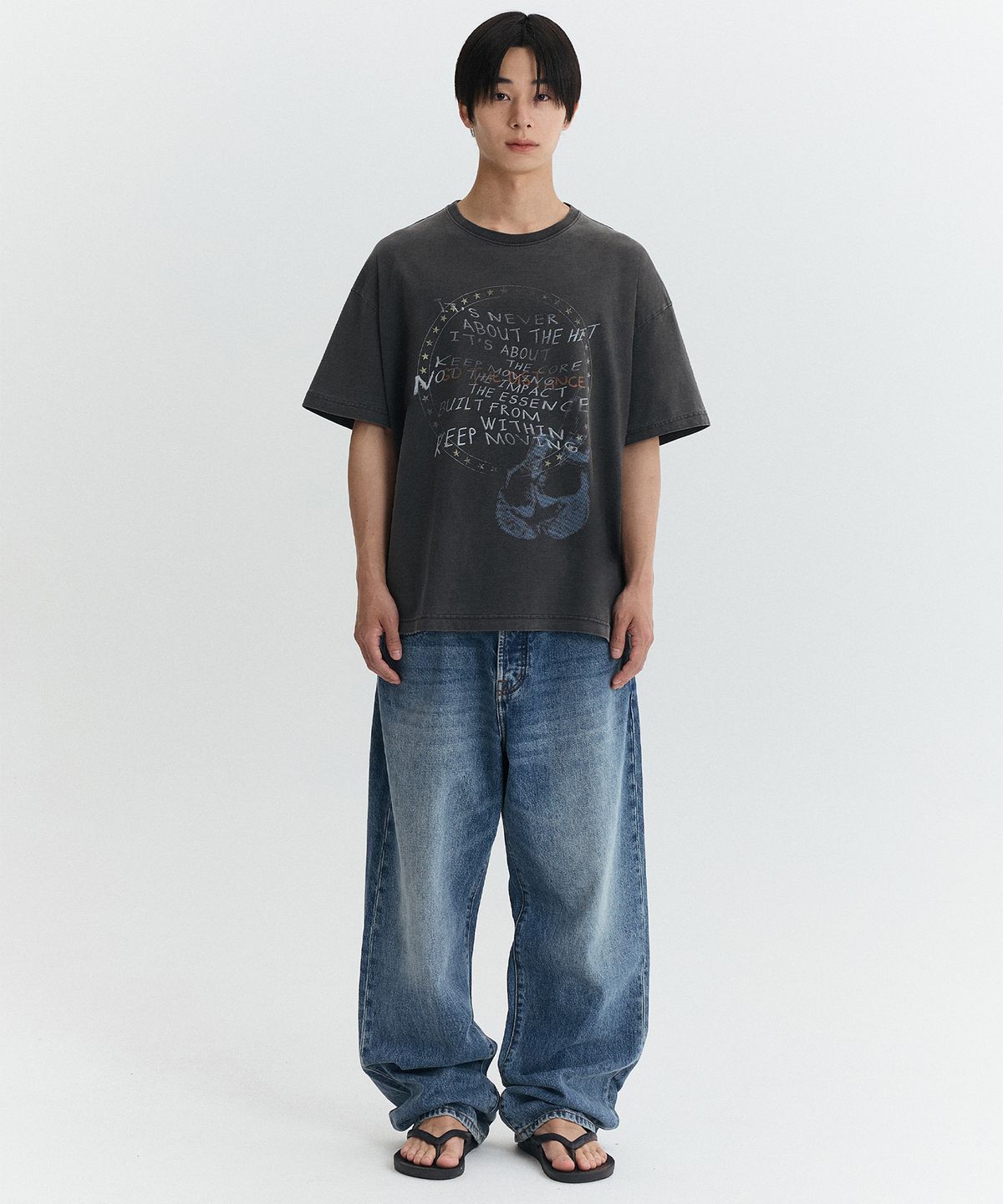 마티레(MTTIRÉ) ROCKYSTAR VINTAGE OVERSIZED T-SHIRT / BLACK