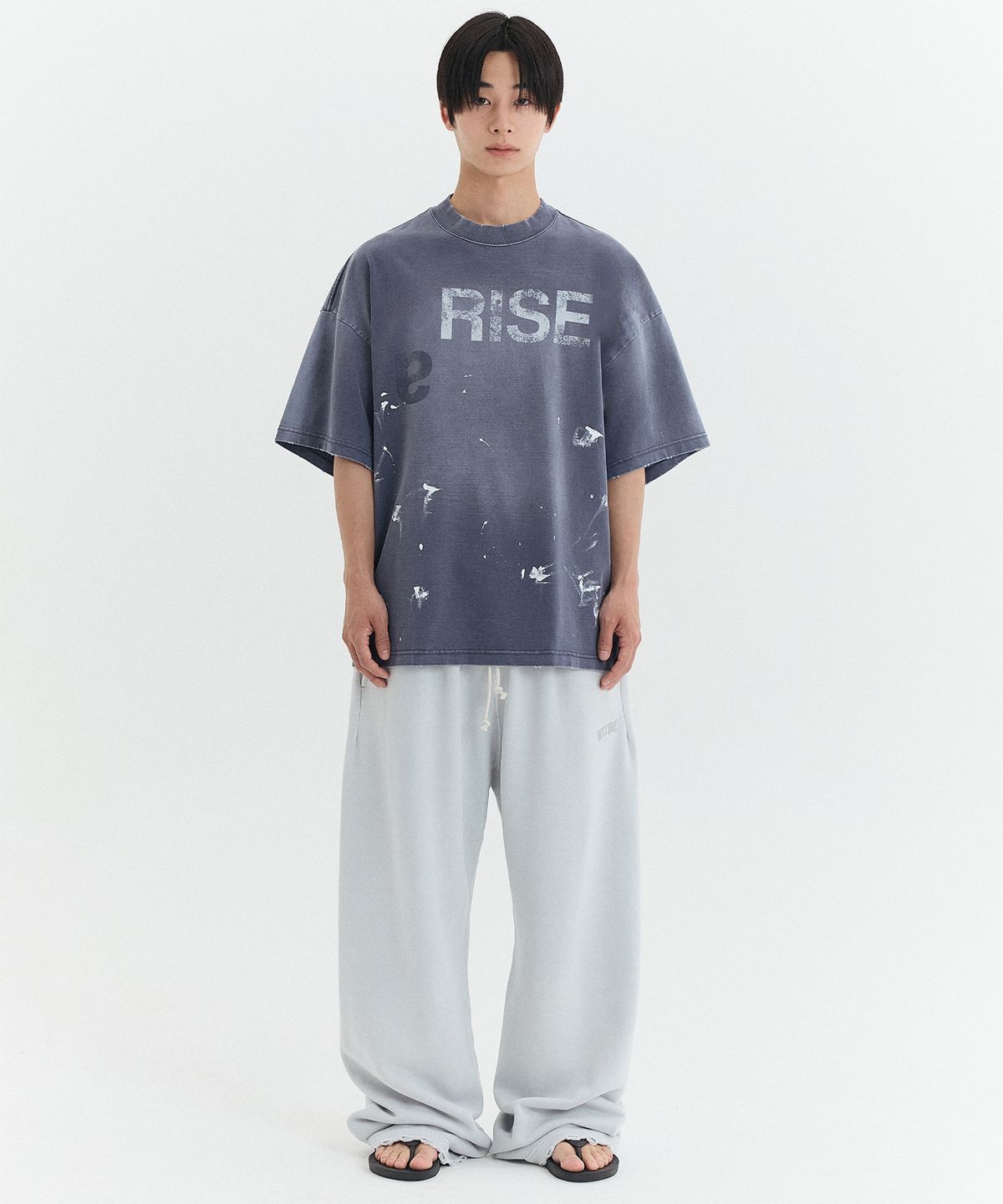 마티레(MTTIRÉ) RISE VINTAGE OVERSIZED T-SHIRT / PURPLE