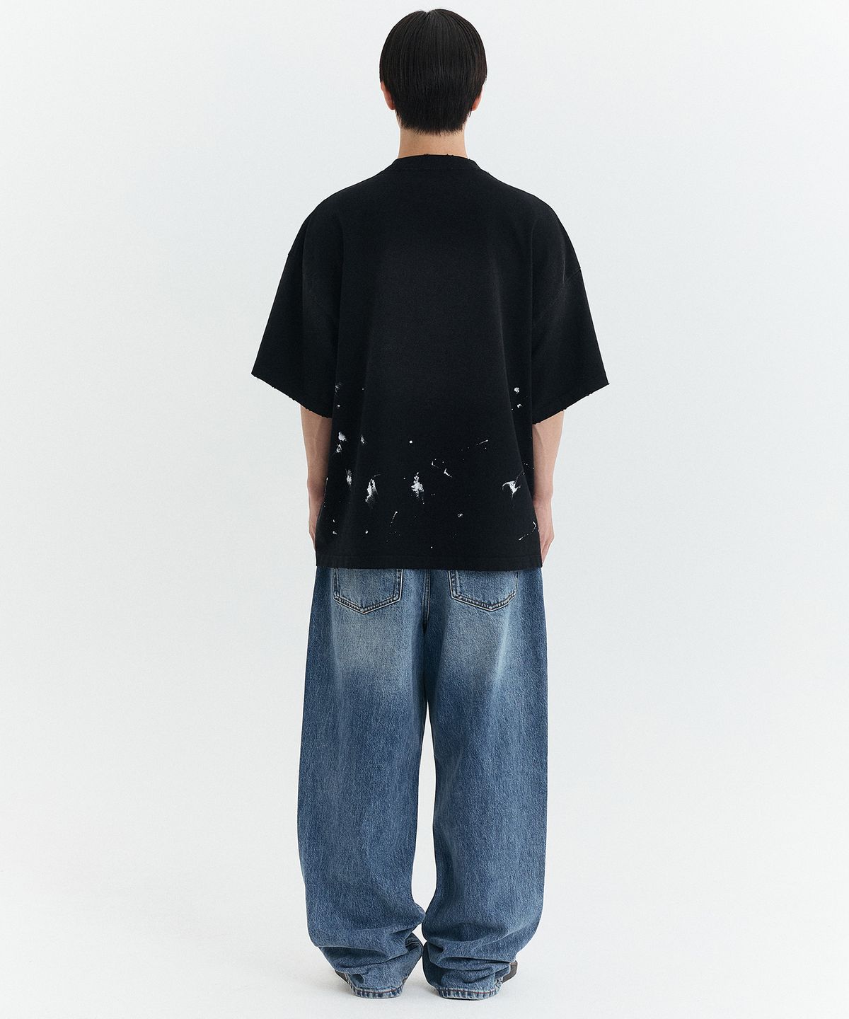 마티레(MTTIRÉ) RISE VINTAGE OVERSIZED T-SHIRT / BLACK