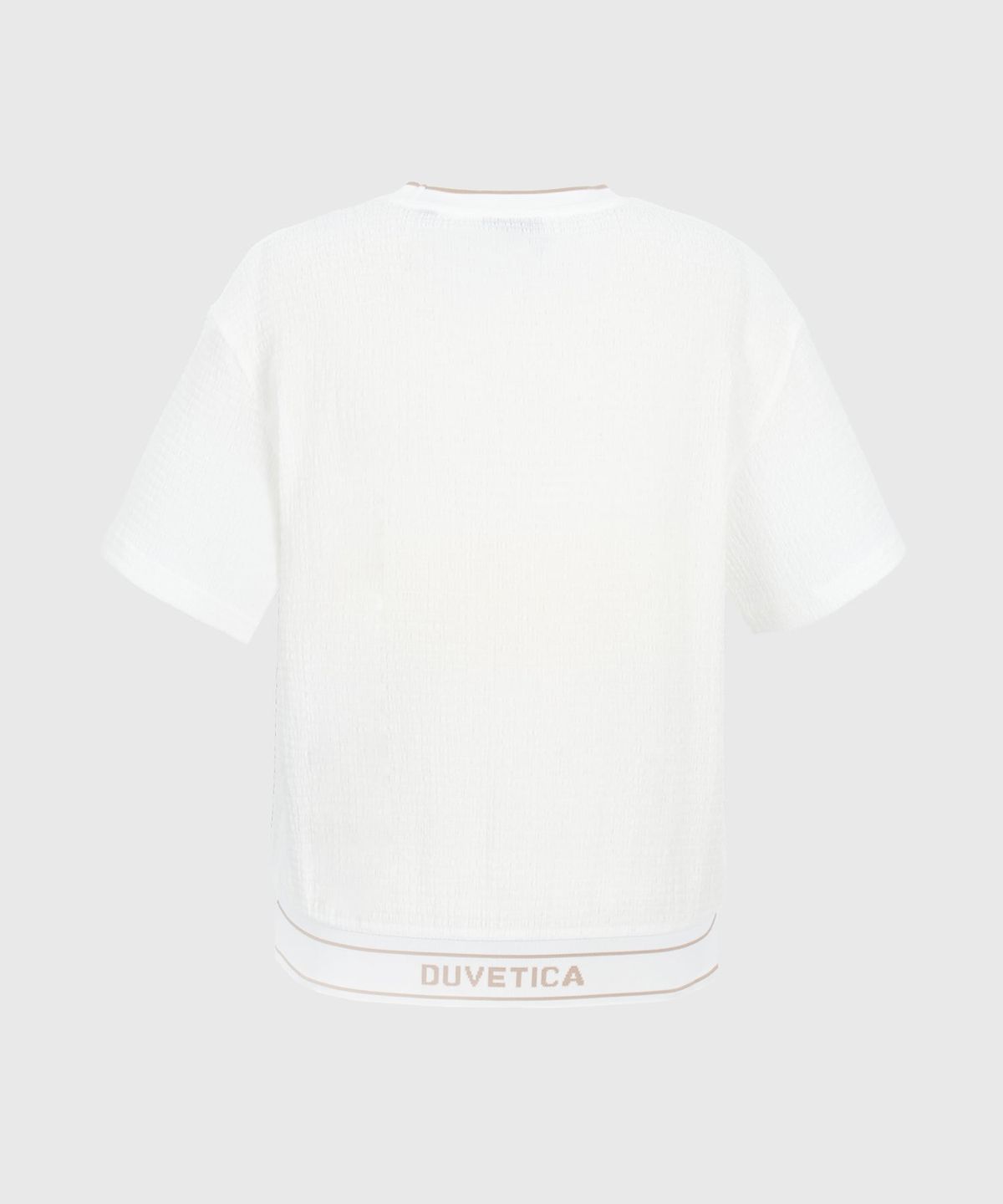듀베티카(DUVETICA) 타벤나(라이트 아이보리)(여성 반팔티셔츠)