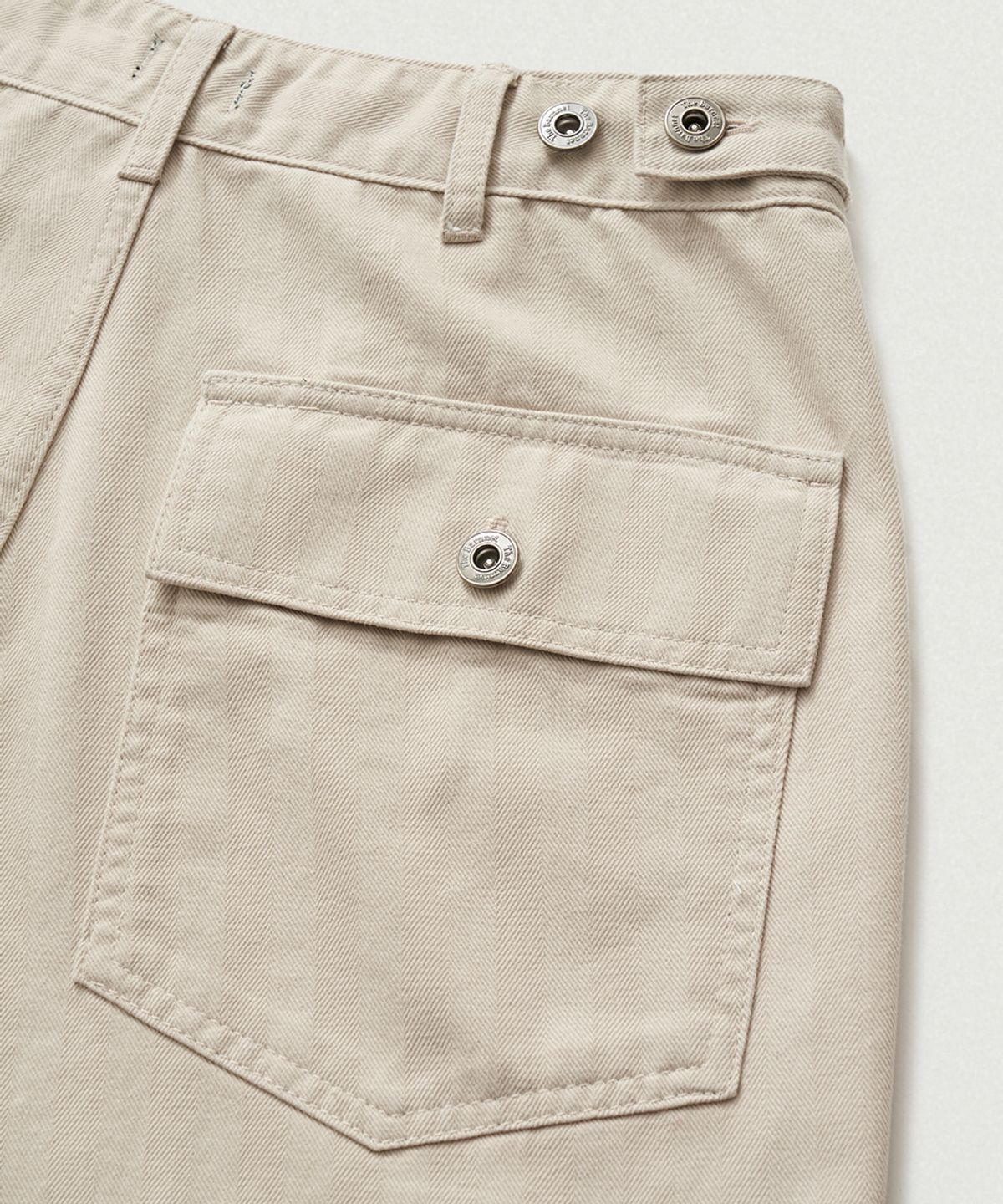 더바넷(THEBARNNET) Herringbone Fatigue Pants_Beige