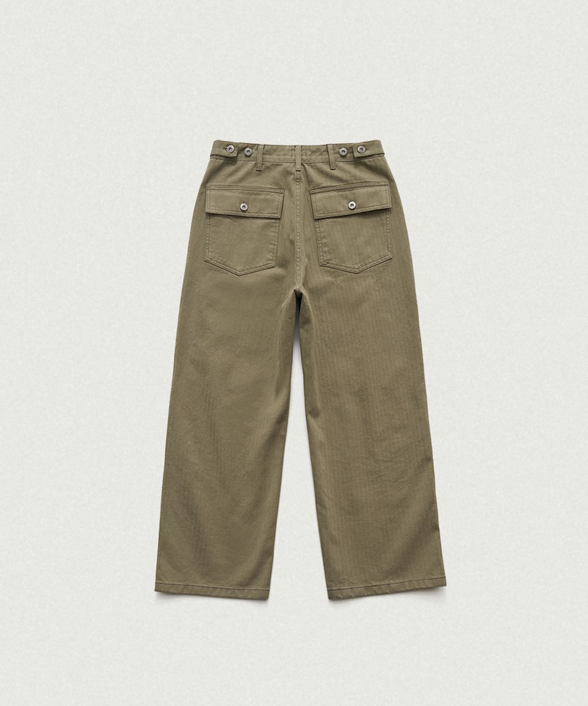더바넷(THEBARNNET) Herringbone Fatigue Pants_Khaki