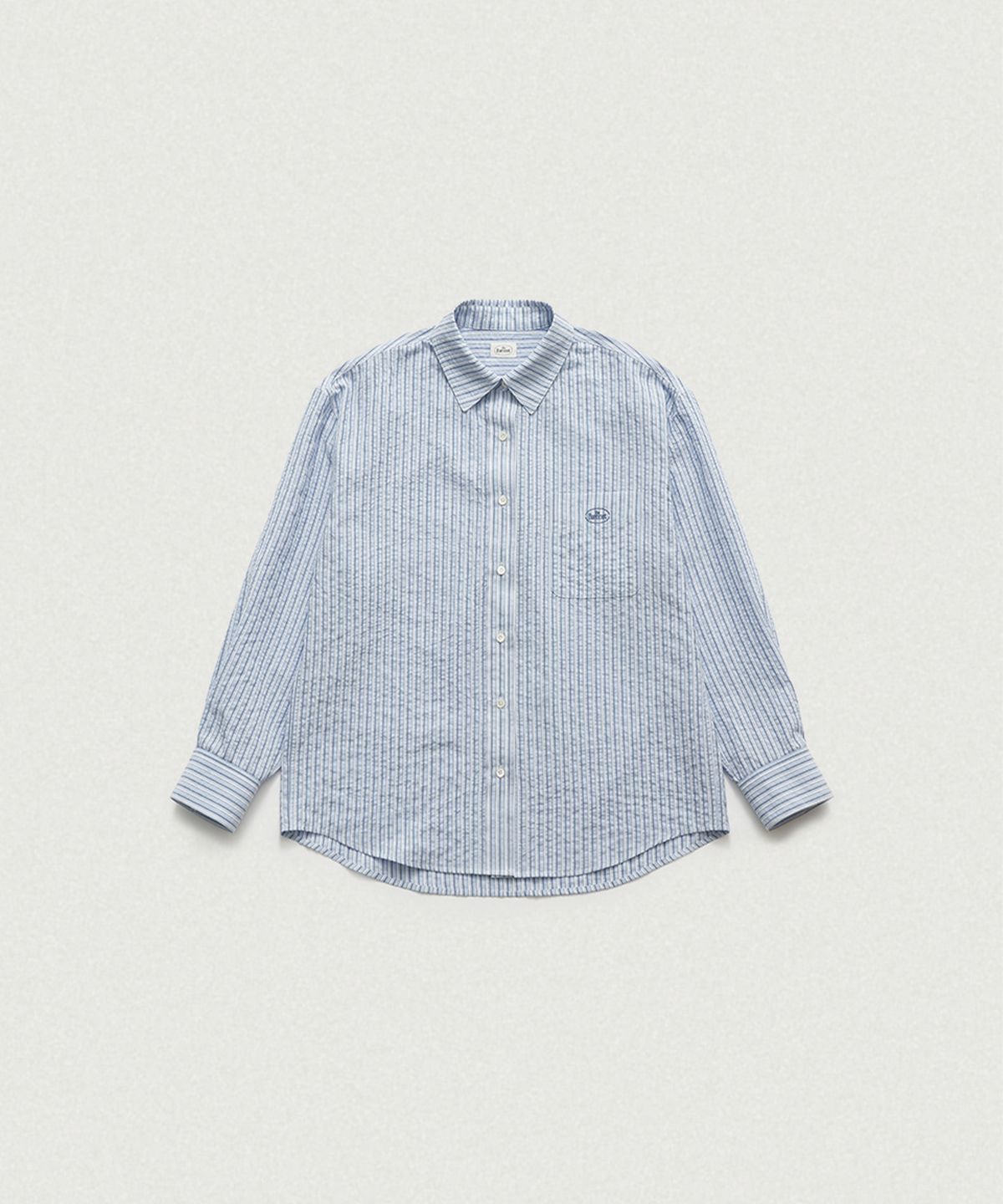 더바넷(THEBARNNET) Sui Stripe Pocket Shirt_Light Blue
