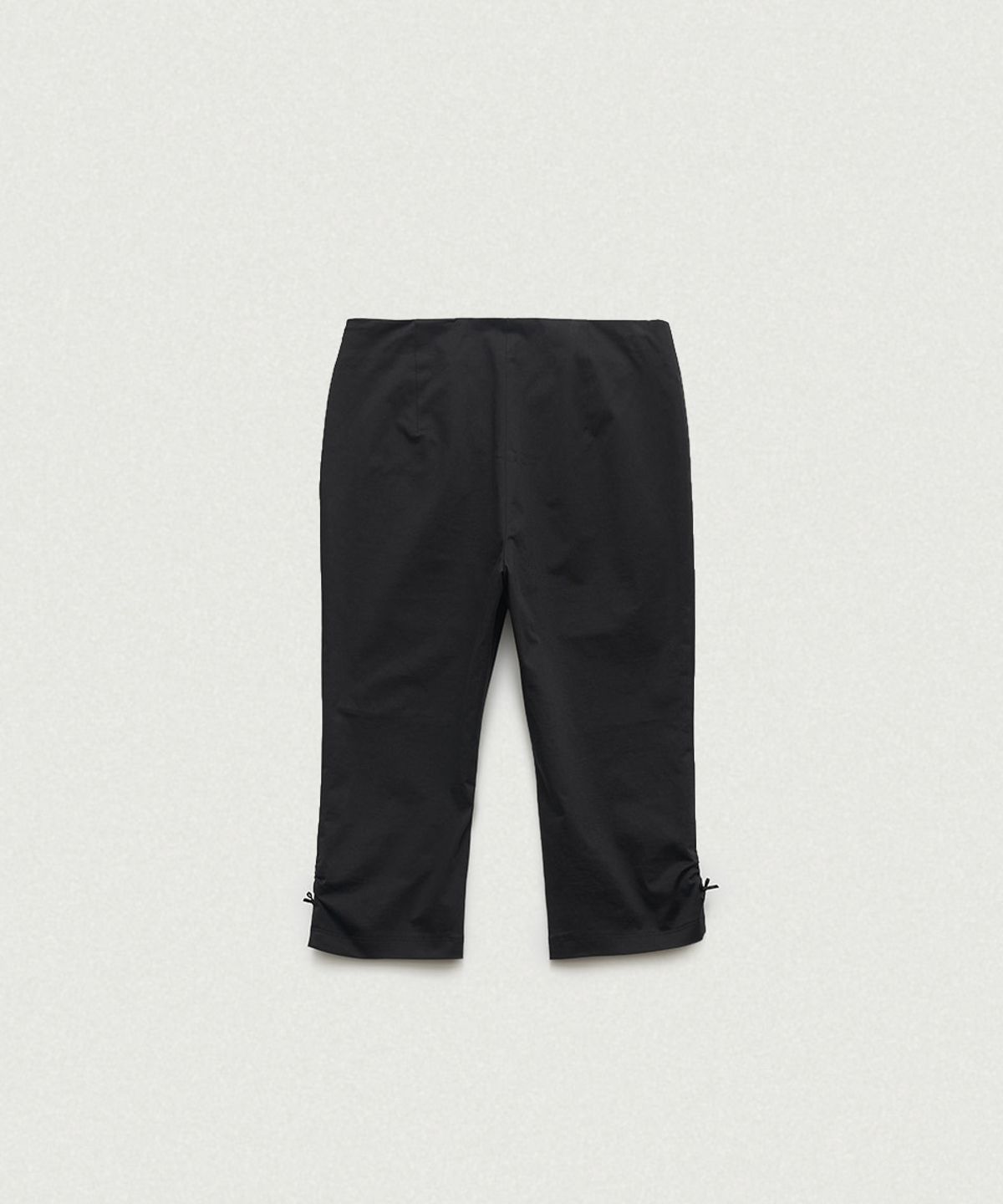 더바넷(THEBARNNET) Rosy Ribbon Slit Capri Pants_Black